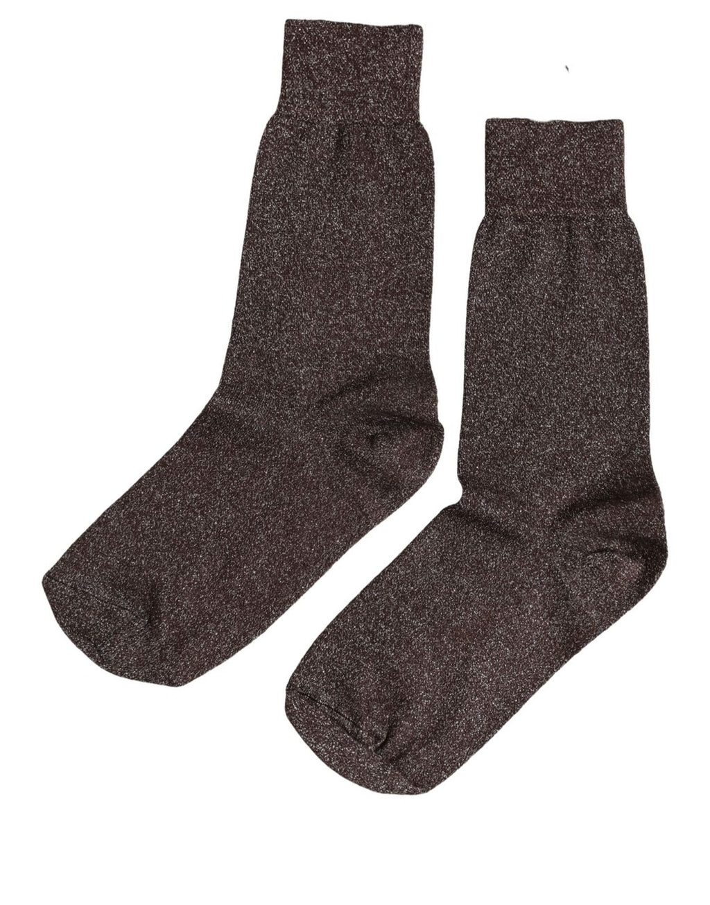 Dolce & Gabbana Dunkelbraune Viskose Wadenhohe Socken