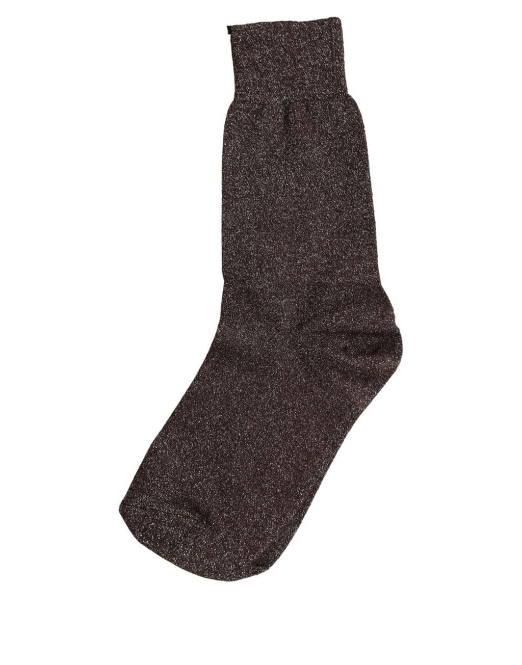 Dolce & Gabbana Dunkelbraune Viskose Wadenhohe Socken