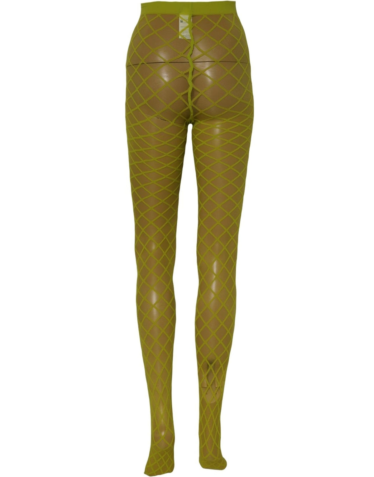 Dolce & Gabbana Grüne Nylon-Fischernetz-Strumpfhose Strümpfe Socken