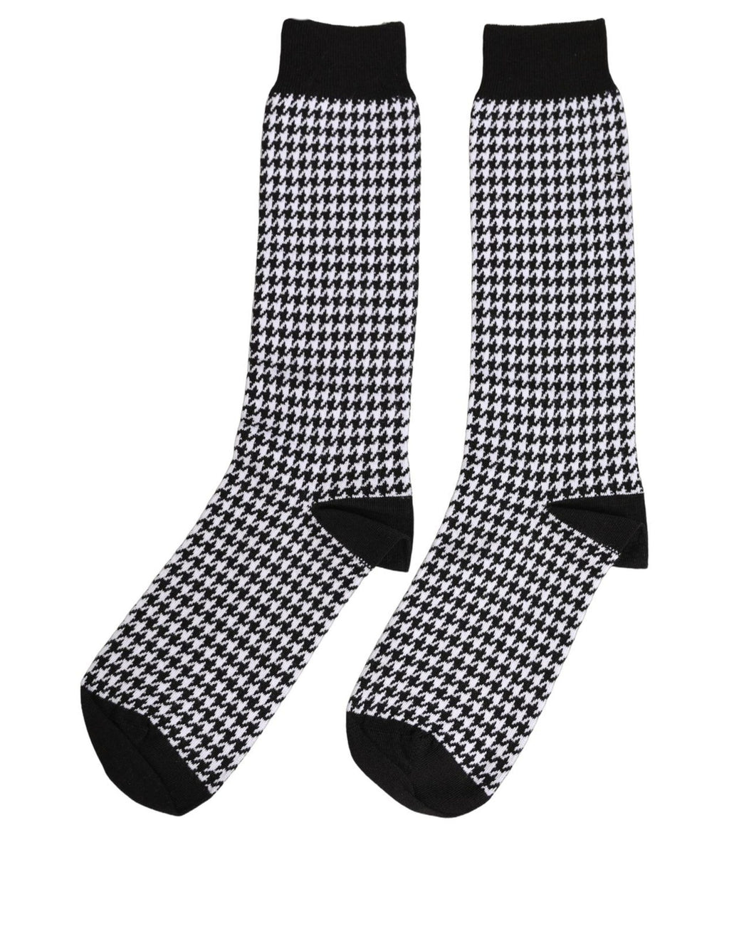 Dolce & Gabbana Schwarz Weiß Hahnentritt Wadenhohe Ziersocken