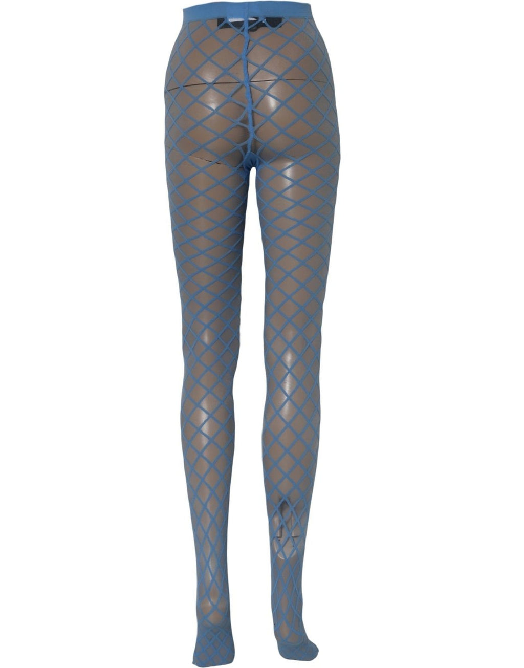 Dolce & Gabbana Light Blue Nylon Fischernetz Strumpfhose Strümpfe Socken