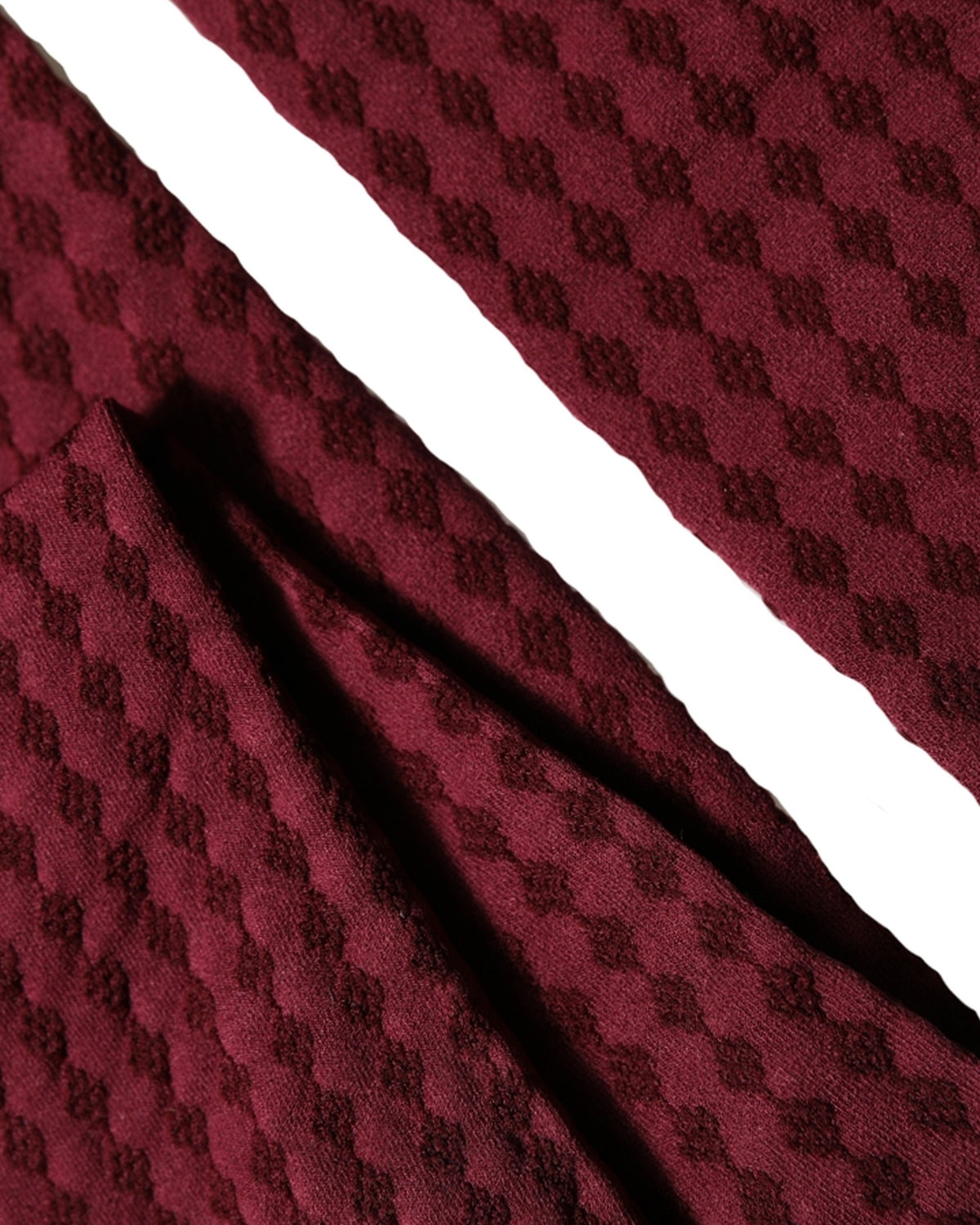 Dolce & Gabbana Burgundfarbene Nylon-Fischnetzstrumpfhose