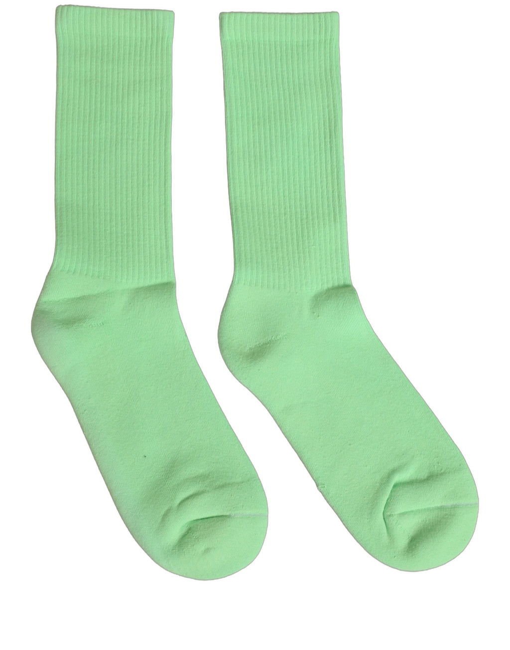 Dolce & Gabbana Grüne gerippte Baumwollsocken für Damen, Wadenlang