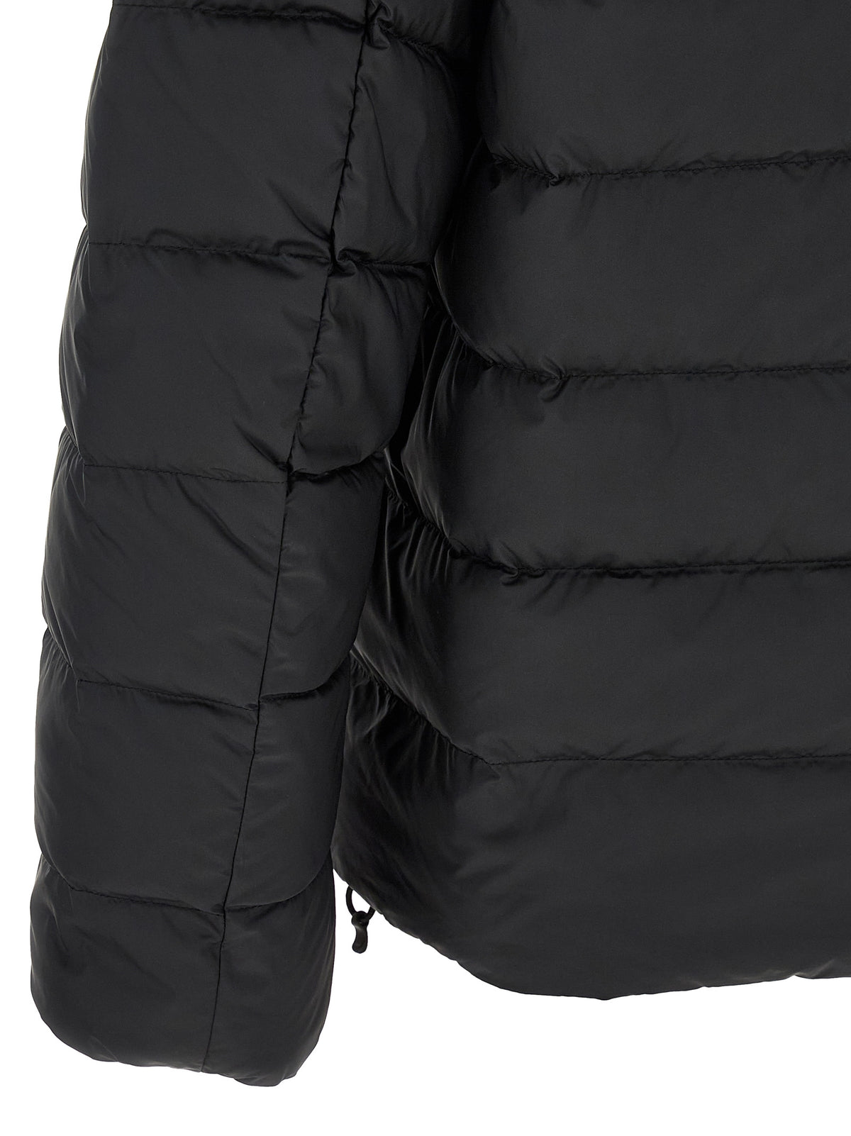 Polo Ralph Lauren Schwarze Polyester-Jacke in voller Länge