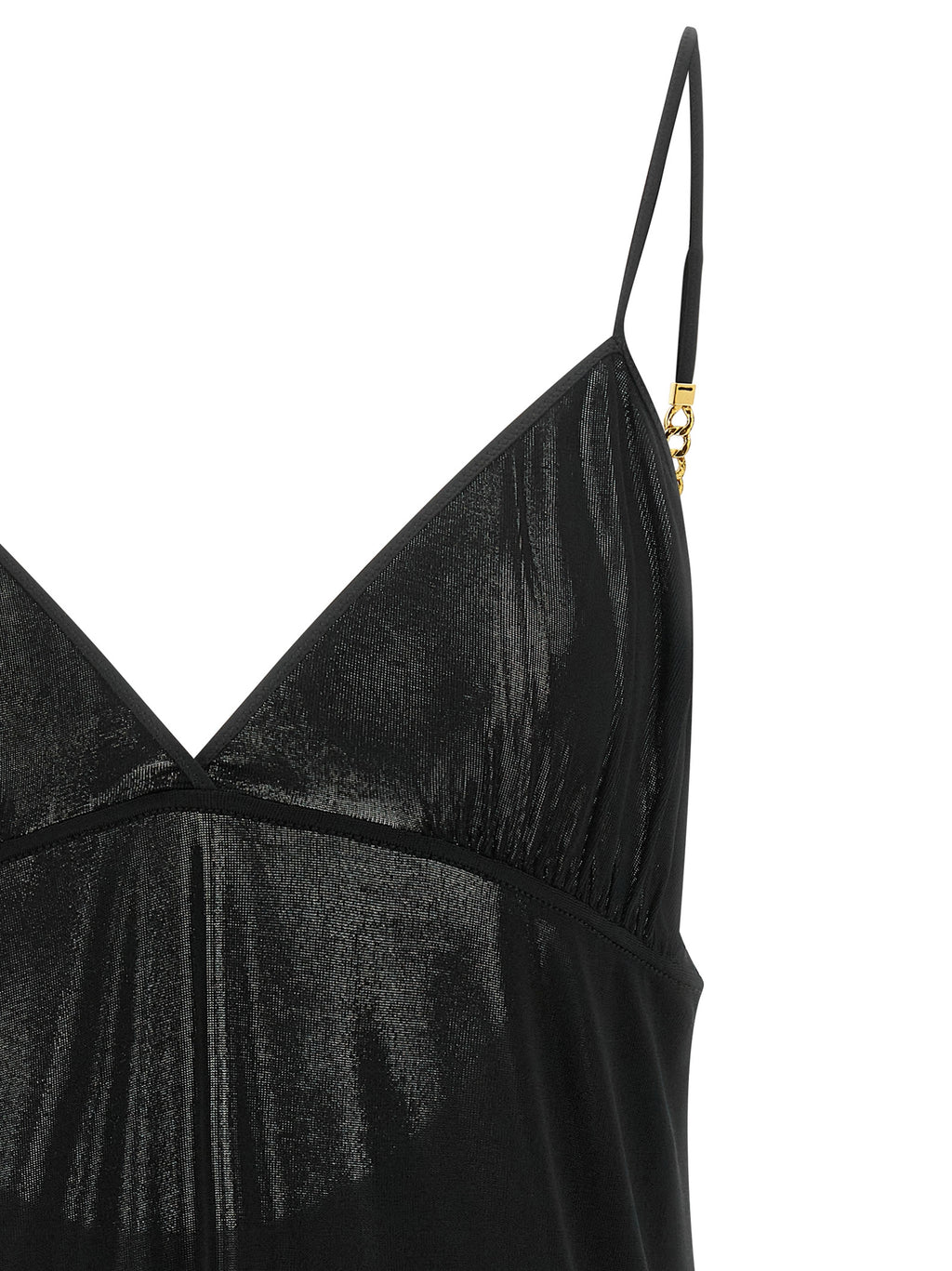 Saint Laurent Schwarze Tanktops aus Viskose