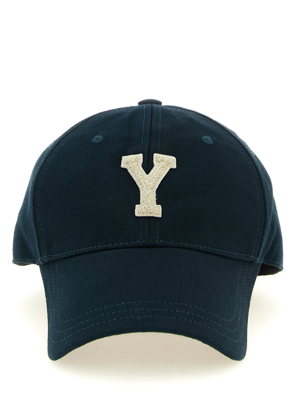 Saint Laurent zweifarbige Baumwoll-Cap (Baseballkappe)