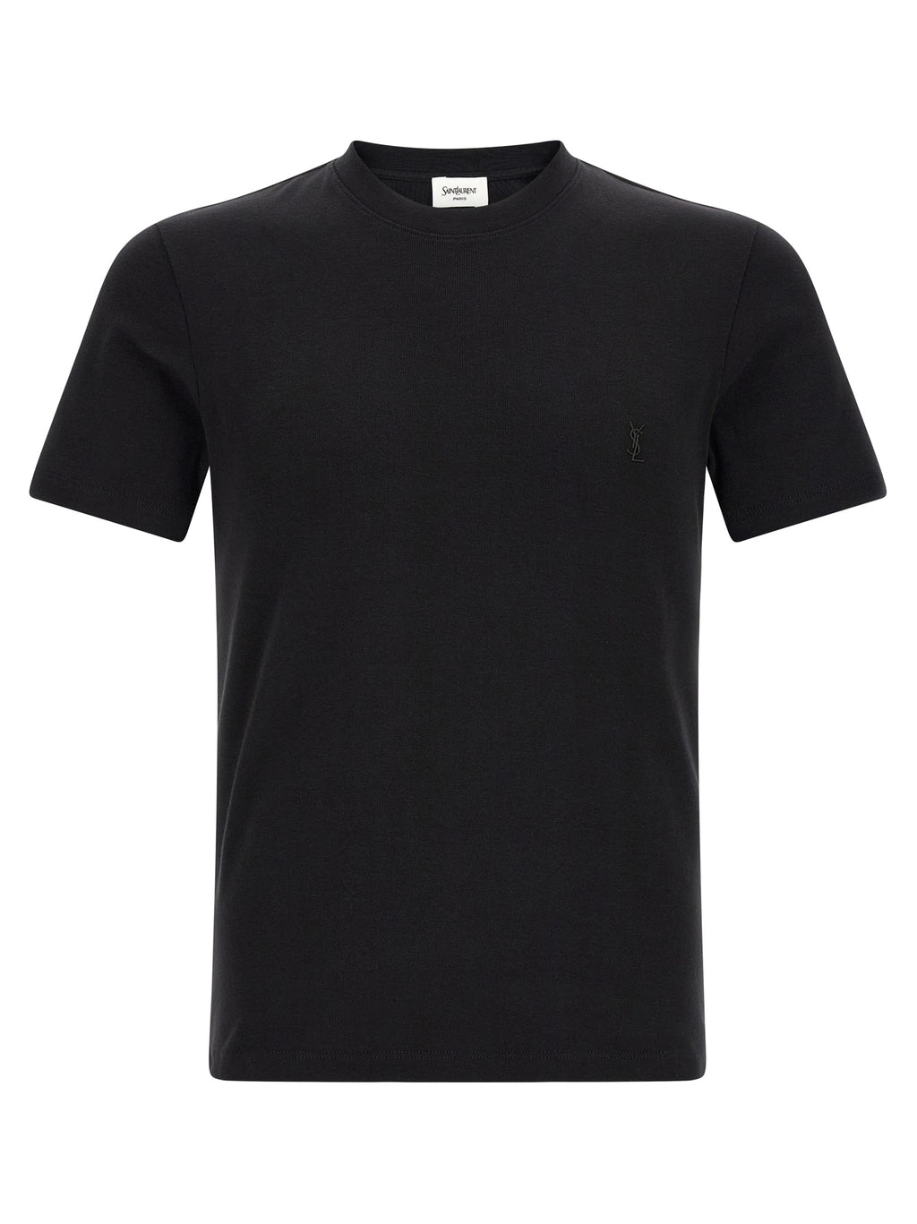 Saint Laurent Schwarzes Baumwoll-T-Shirt