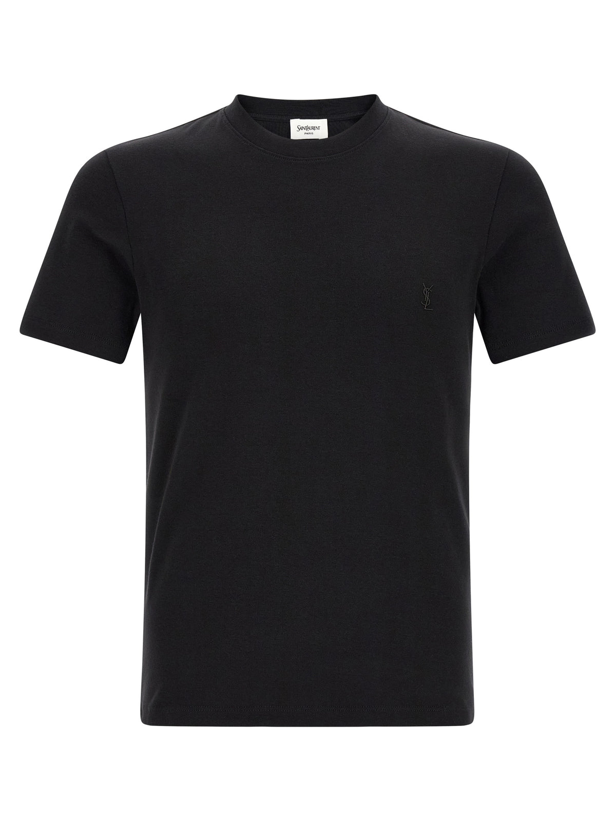Saint Laurent Schwarzes Baumwoll-T-Shirt
