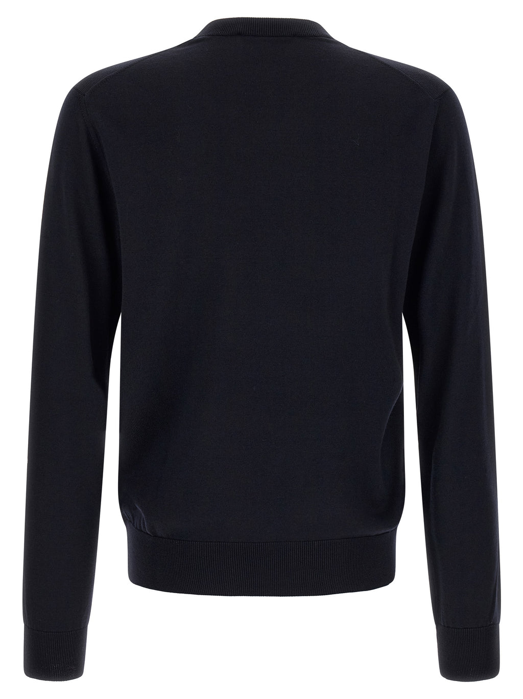 Dolce & Gabbana Blaue Strickjacke aus Schurwolle