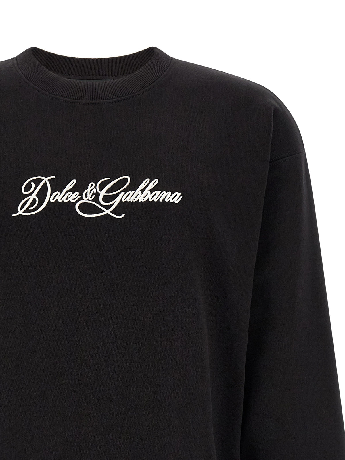 Dolce & Gabbana Schwarzes Baumwoll-Sweatshirt