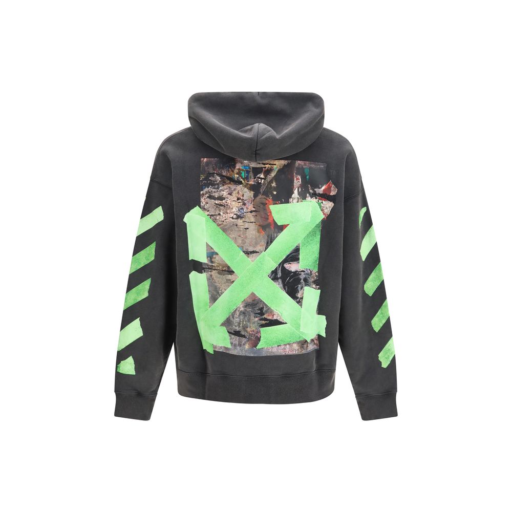 Off-White Grau Baumwoll-Sweatshirt
