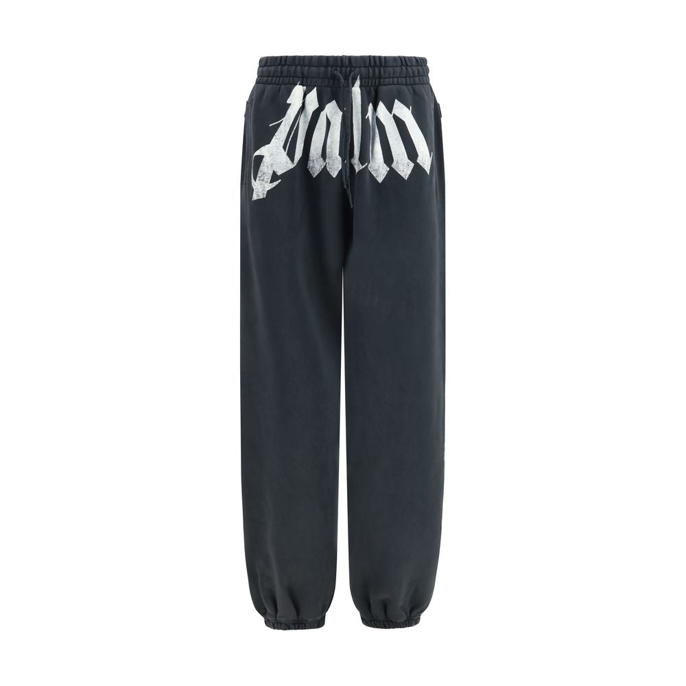 Palm Angels graue Baumwoll-Jogginghose