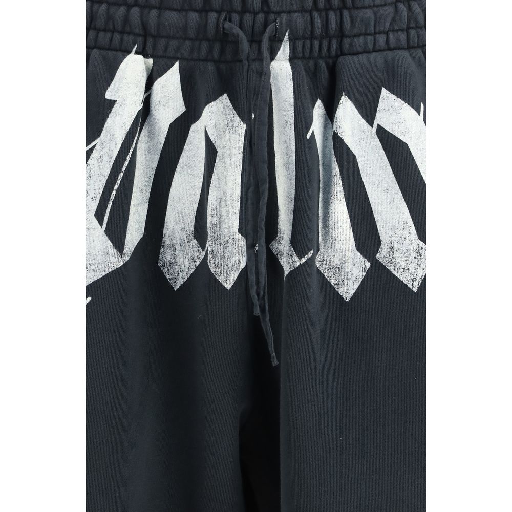Palm Angels graue Baumwoll-Jogginghose