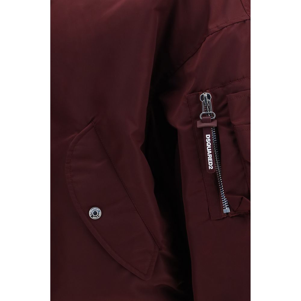 Dsquared² Bordeaux Nylon-Bomberjacke