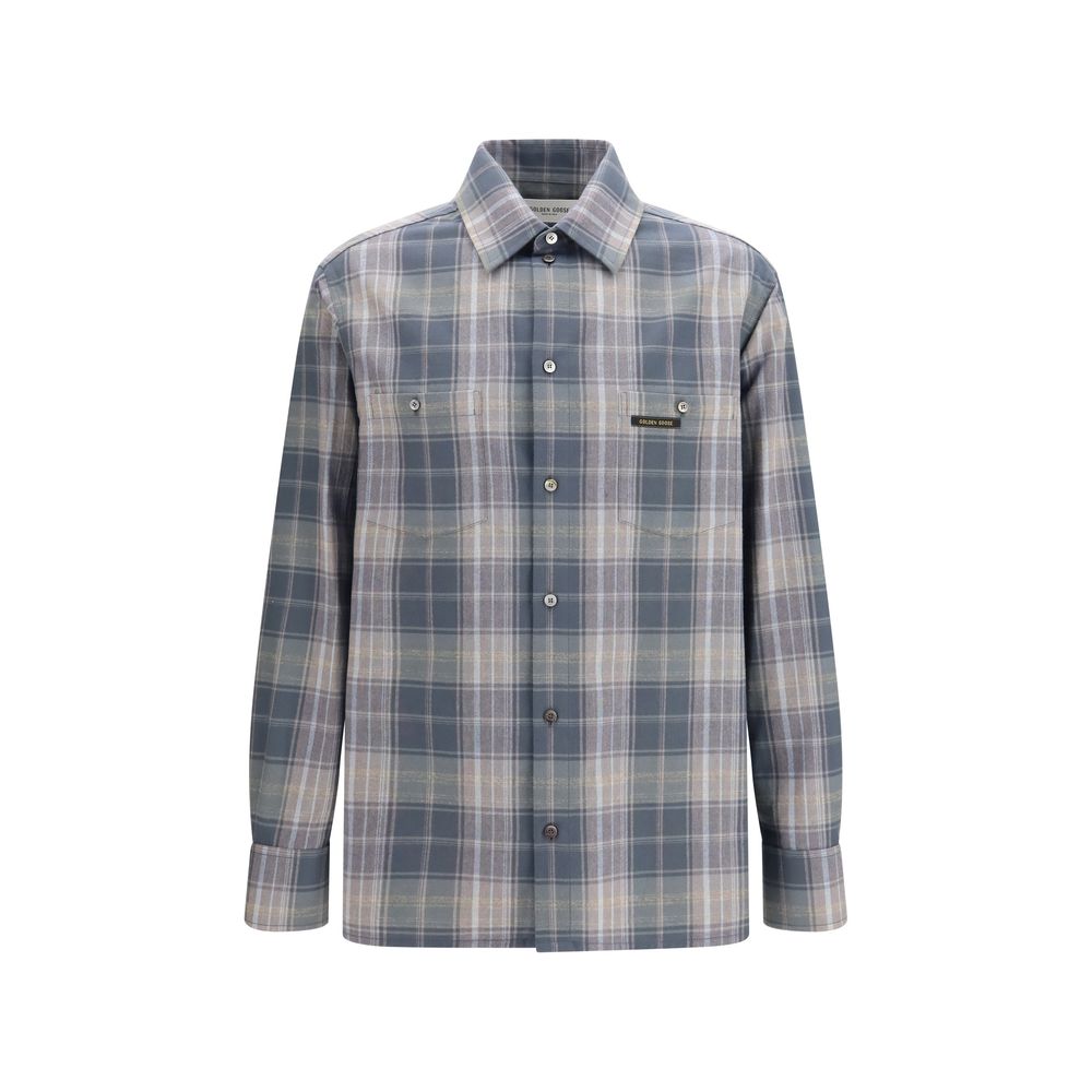 Golden Goose Hemd aus Baumwolle mit mehrfarbigem Muster