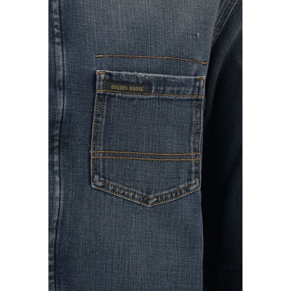 Golden Goose Jeanshemd Blau