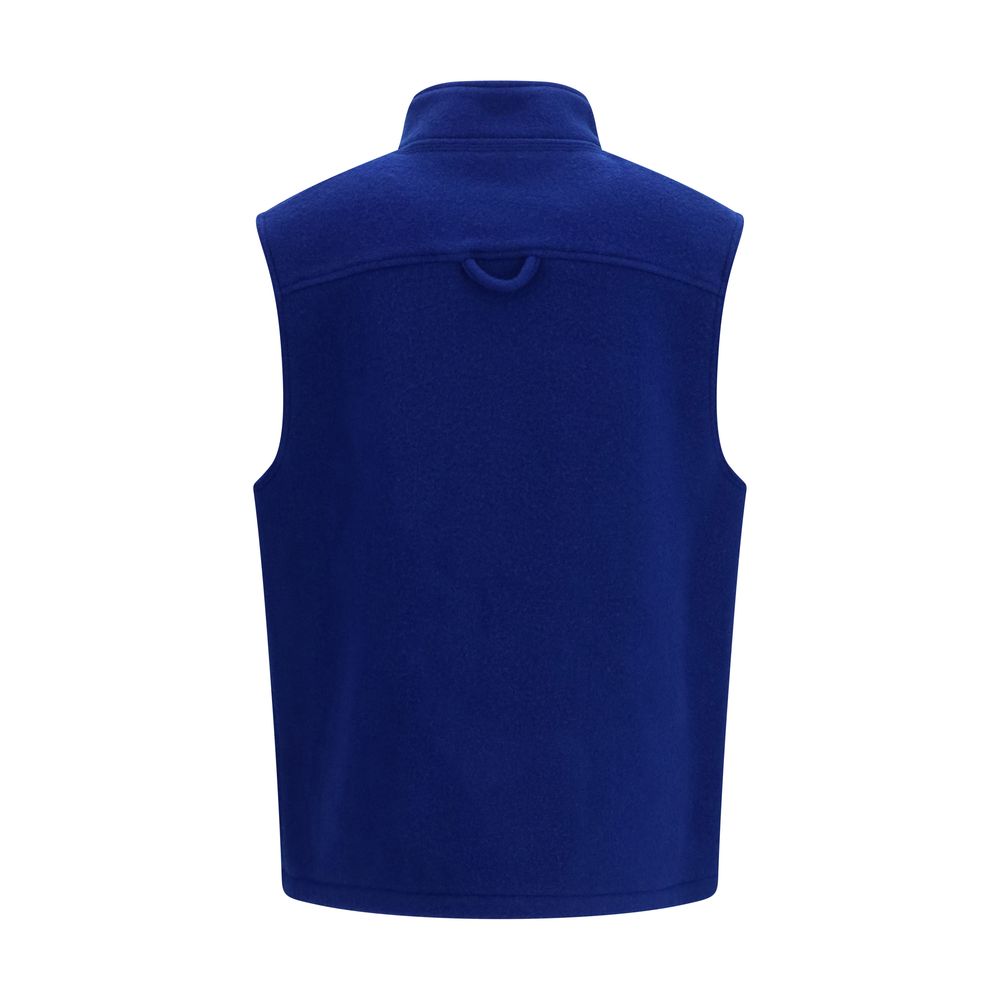 RIER Blaue Wolle Oves Aries Ärmellose Jacke