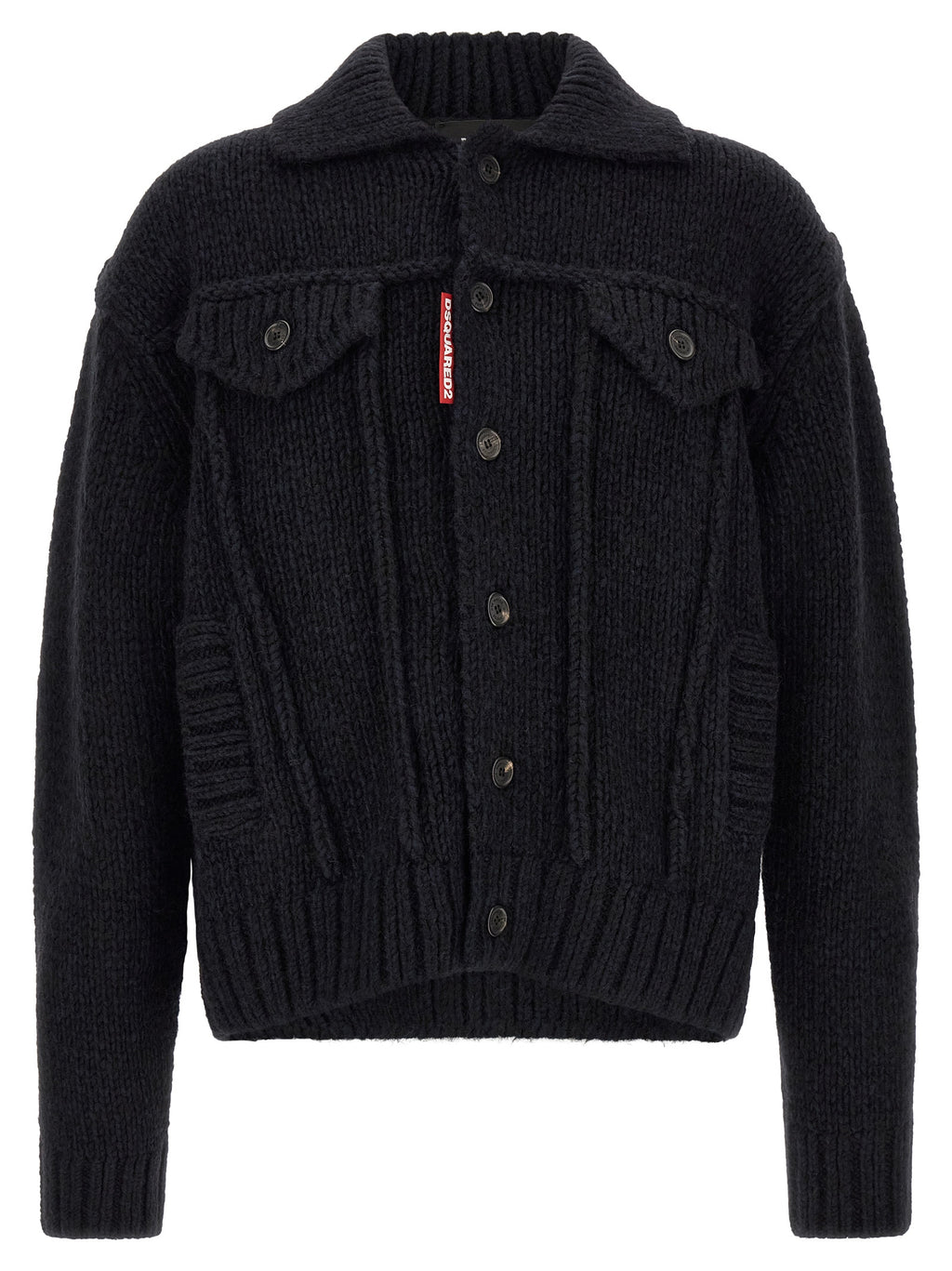Dsquared² Blauer Marabou Cardigan