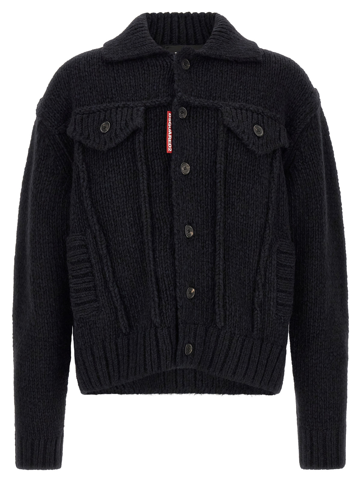 Dsquared² Blauer Marabou Cardigan