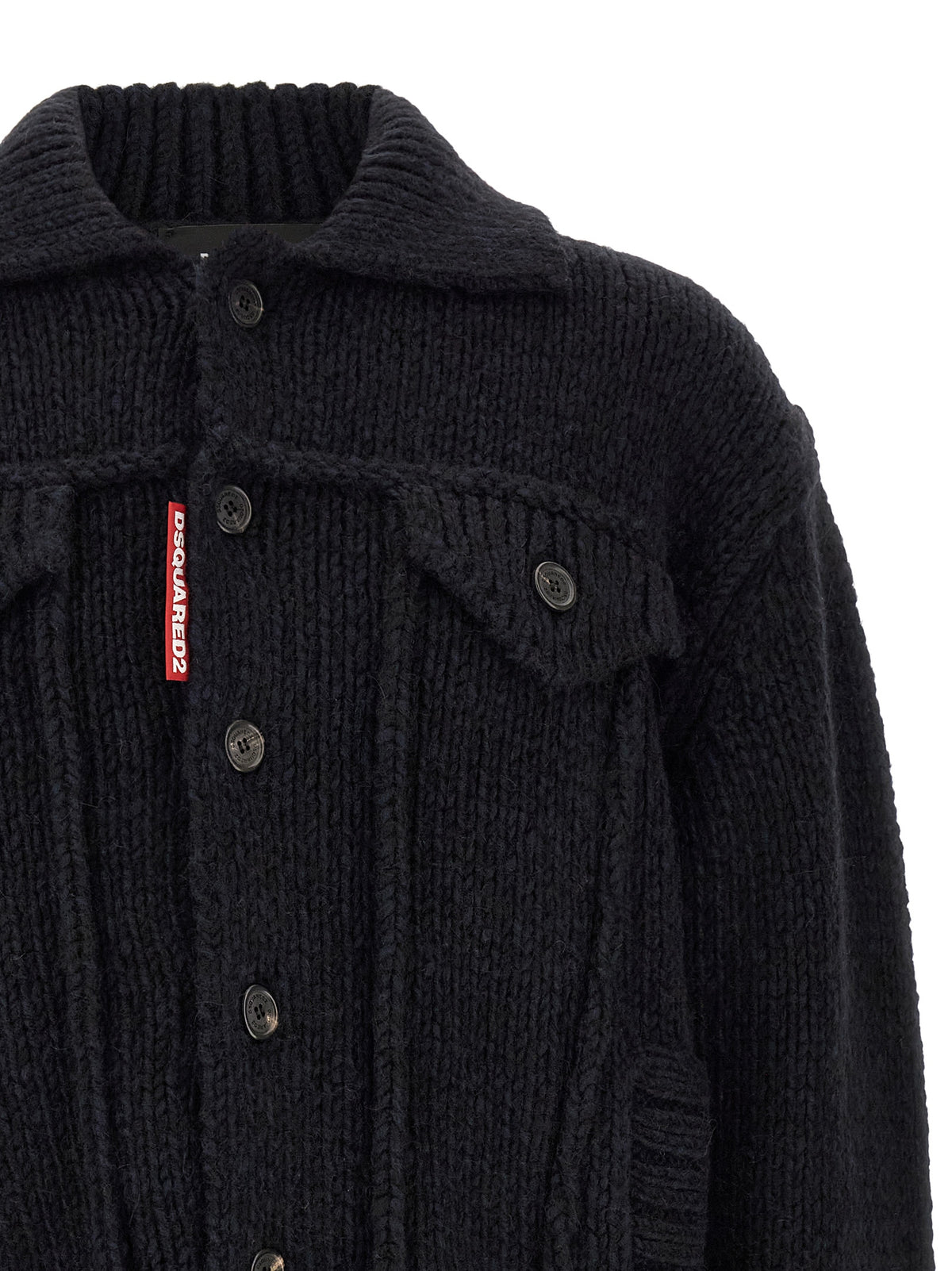Dsquared² Blauer Marabou Cardigan