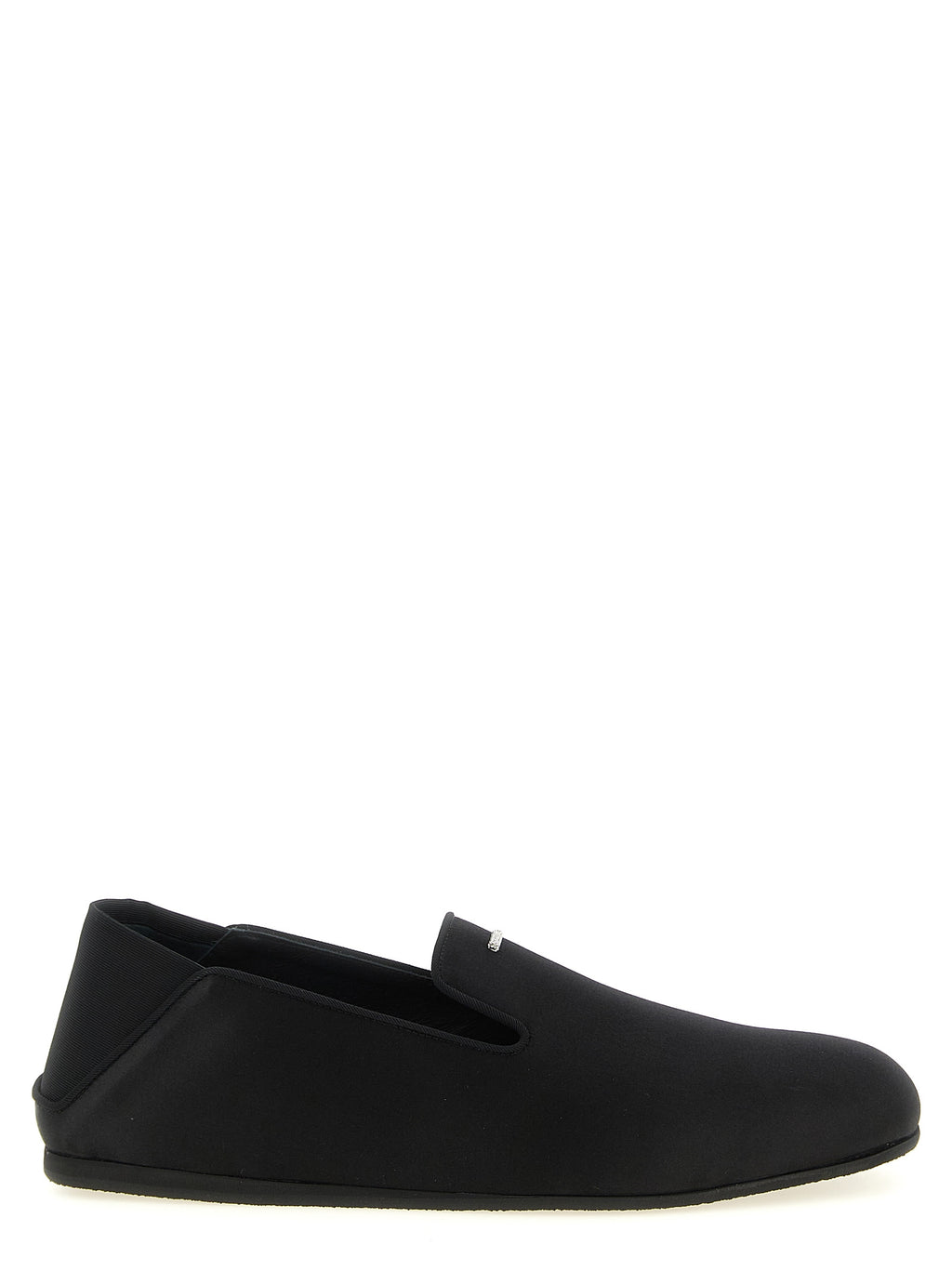 Giuseppe Zanotti Schwarze Viskose-Slipper
