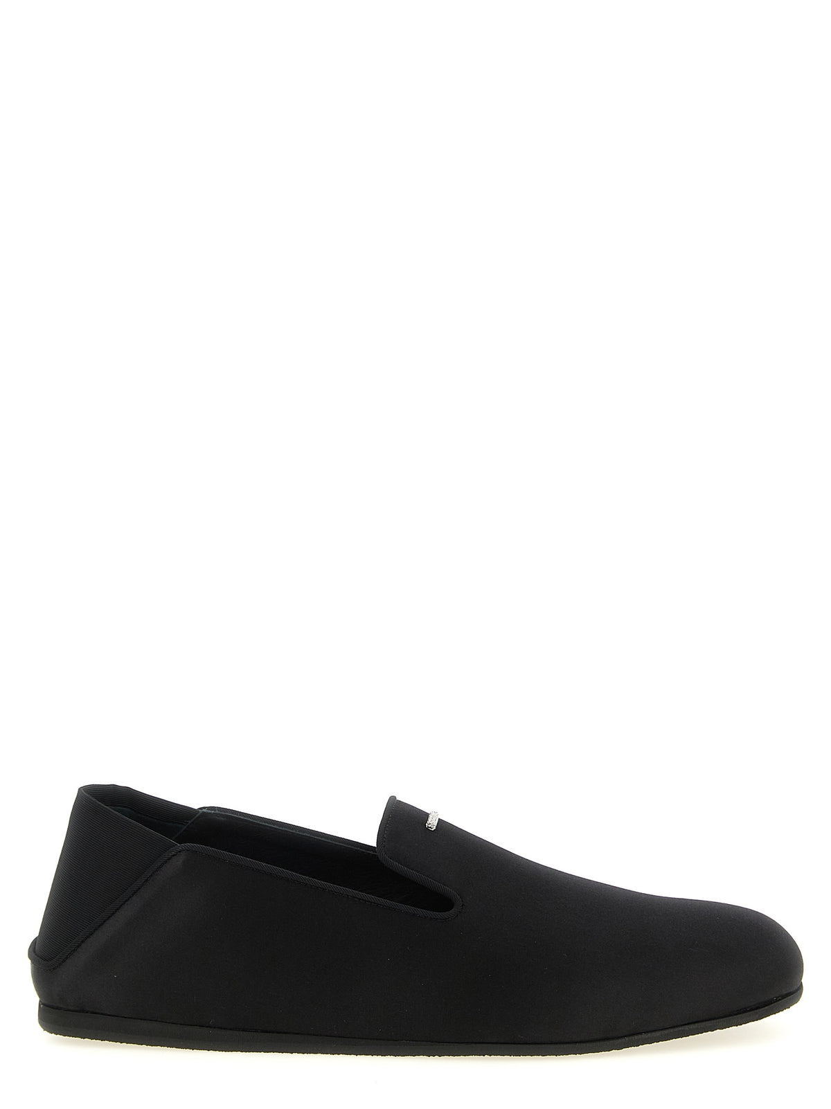 Giuseppe Zanotti Schwarze Viskose-Slipper