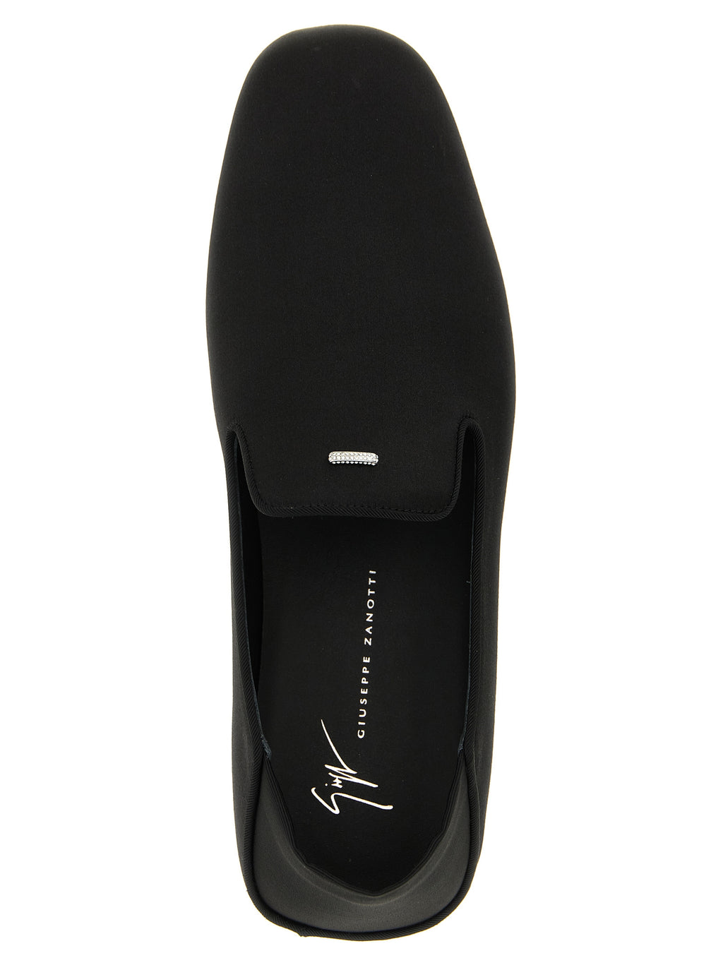Giuseppe Zanotti Schwarze Viskose-Slipper