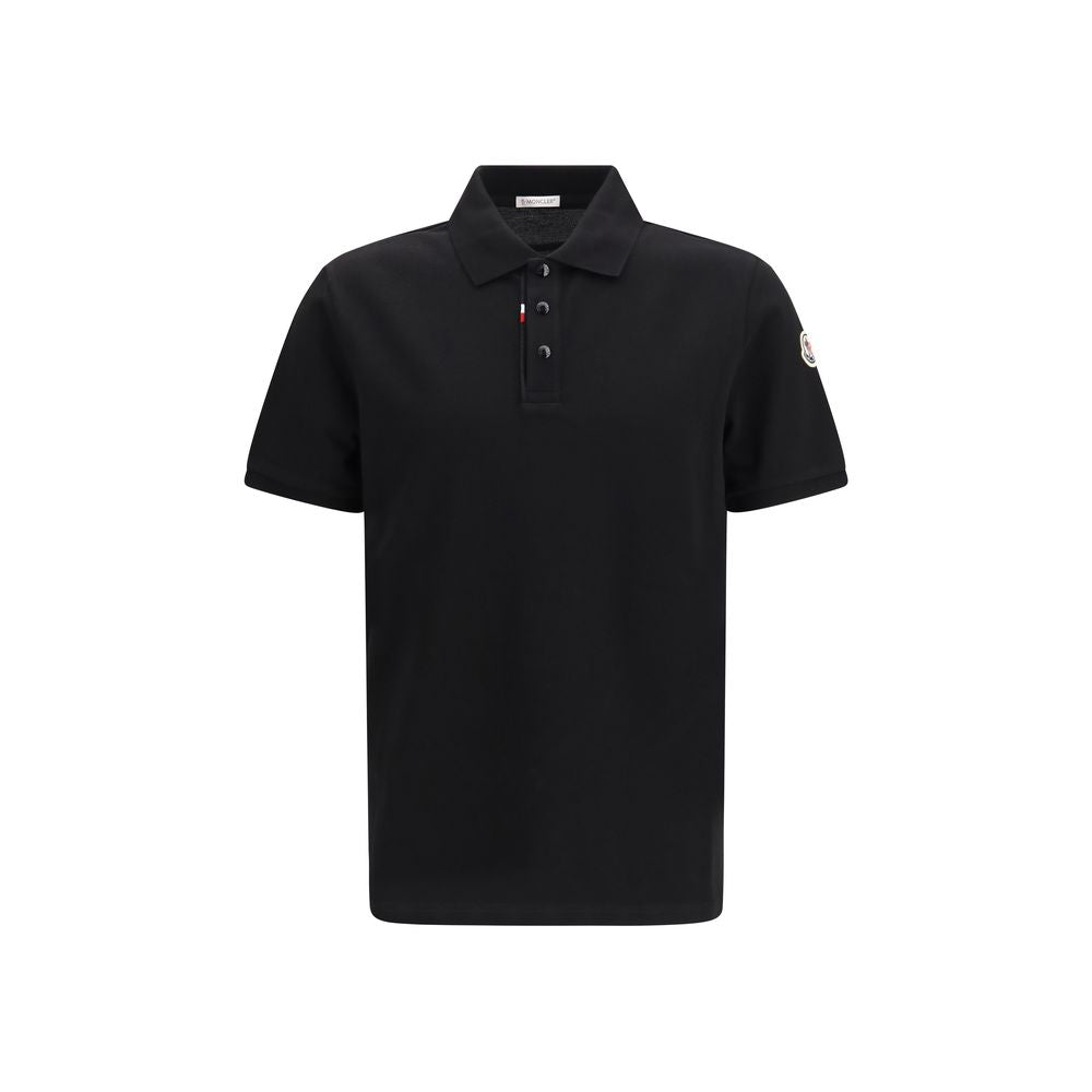 Moncler Schwarzes Baumwoll-Polohemd