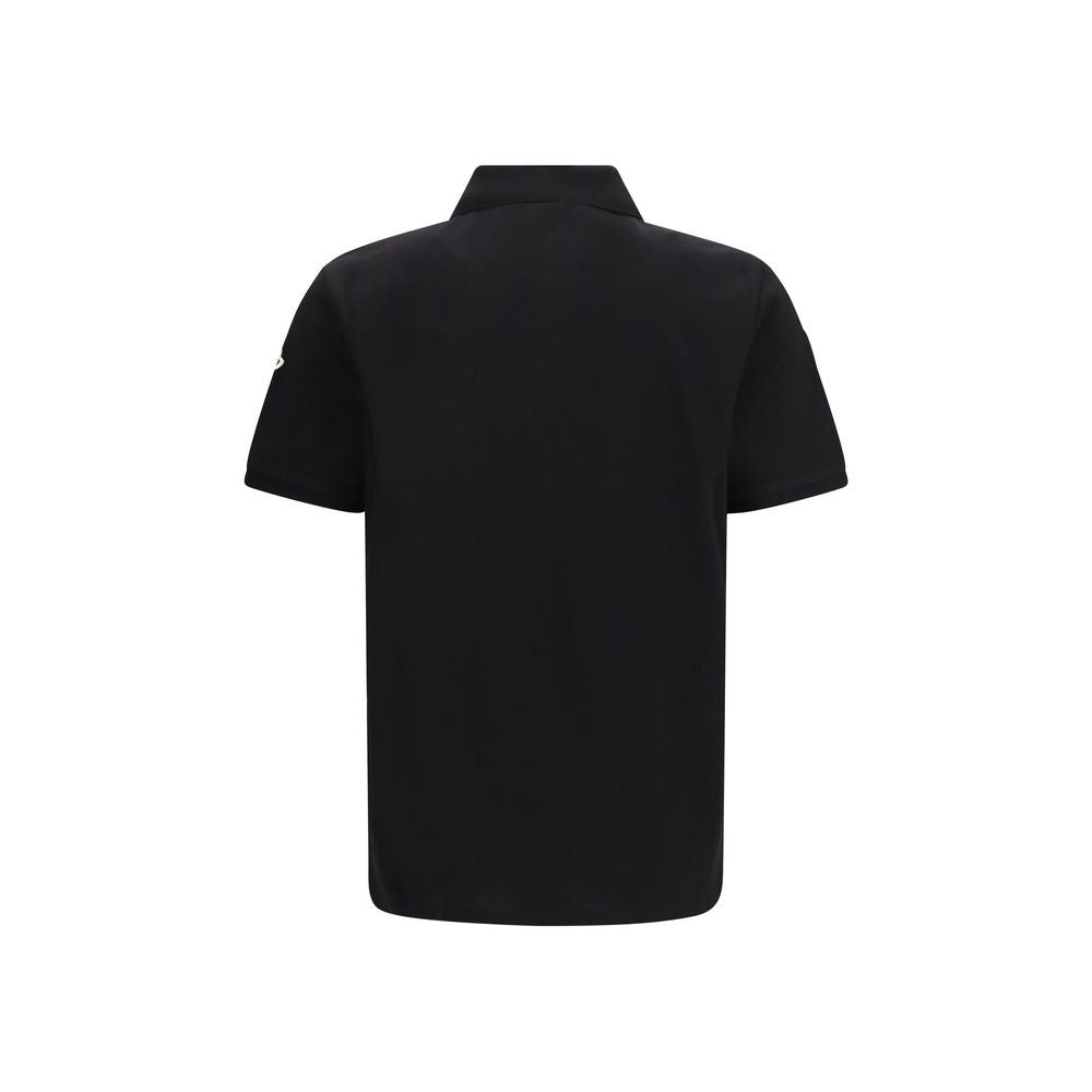 Moncler Schwarzes Baumwoll-Polohemd