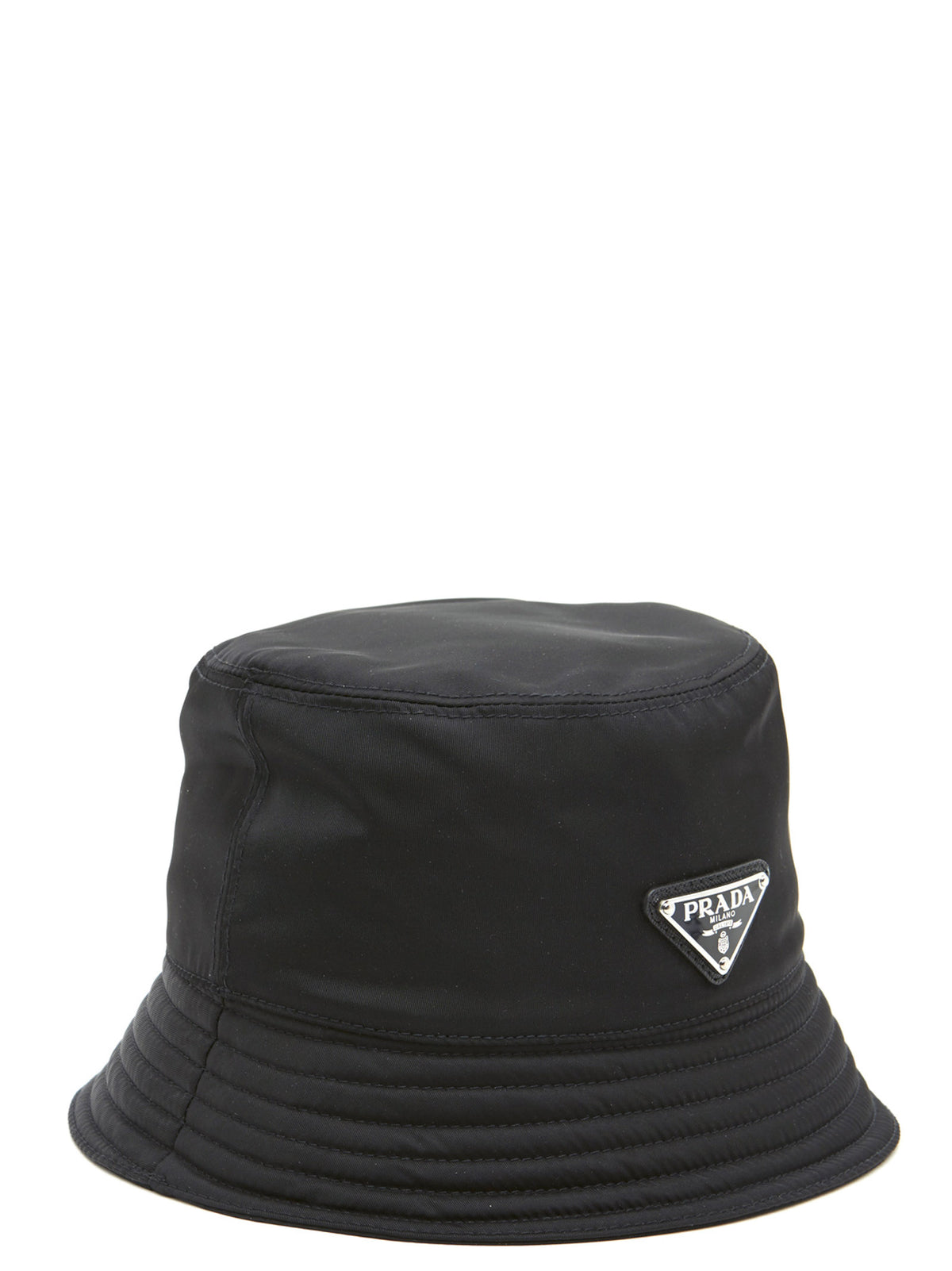 Prada Fischerhut aus schwarzem Nylon