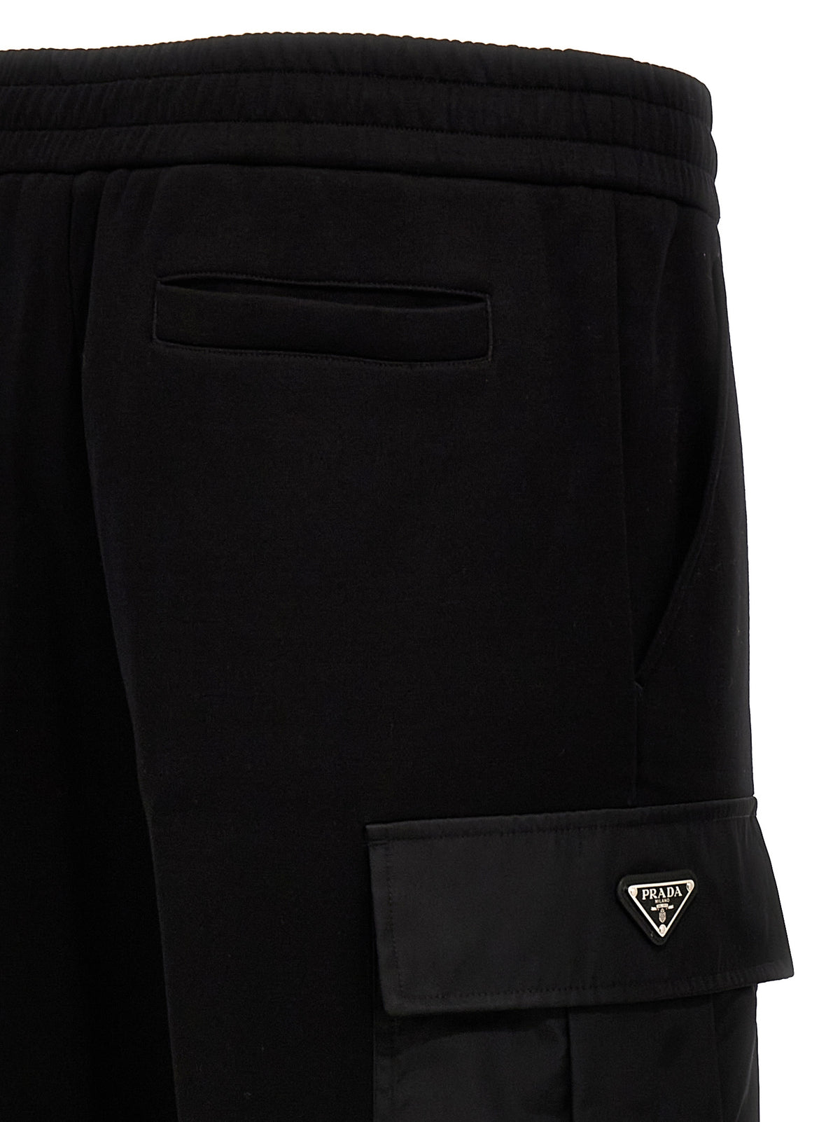 Prada Schwarze Baumwoll-Jogginghose (Trainingshose)