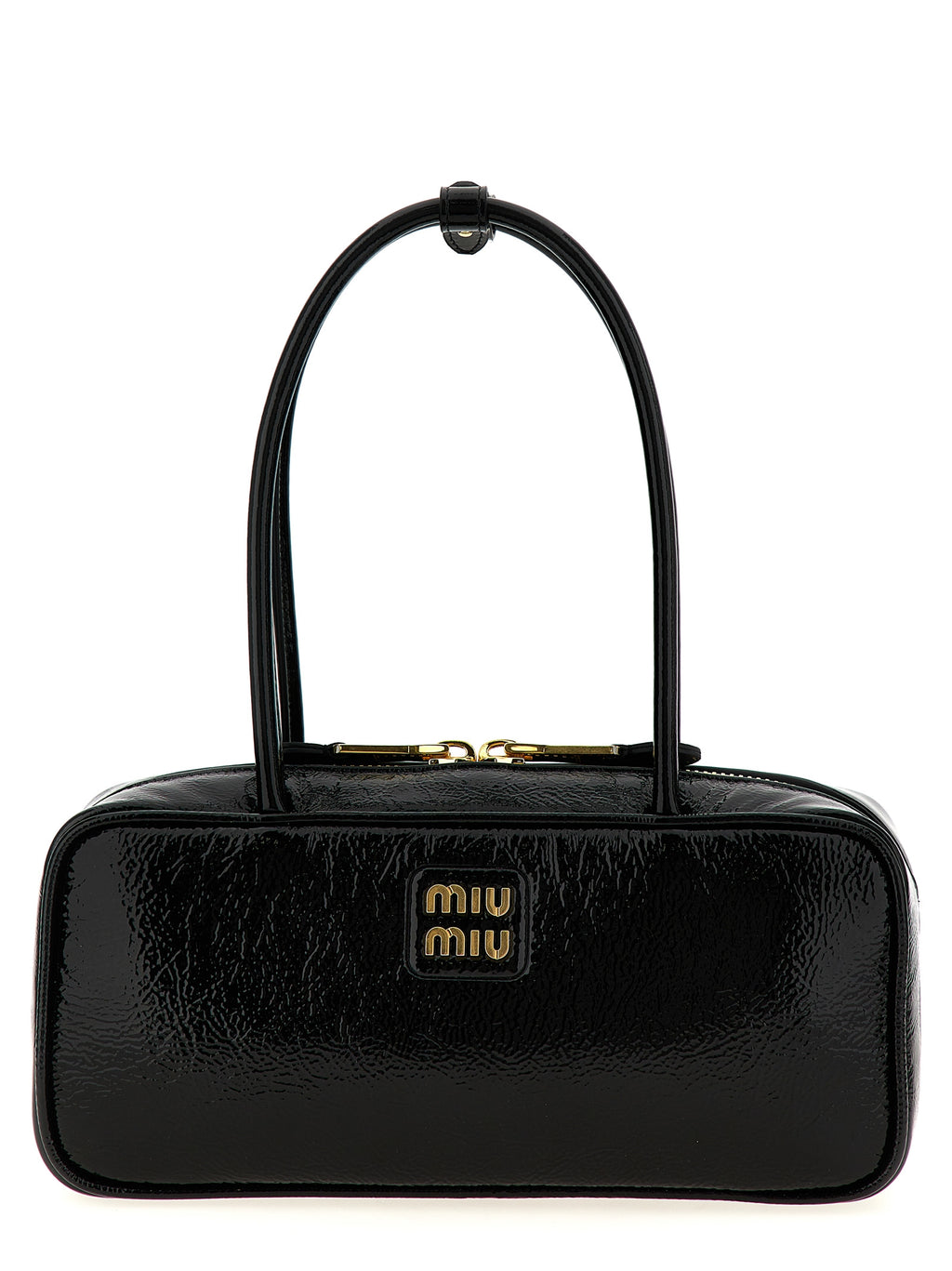 Miu Miu Handtasche aus schwarzem Lammleder