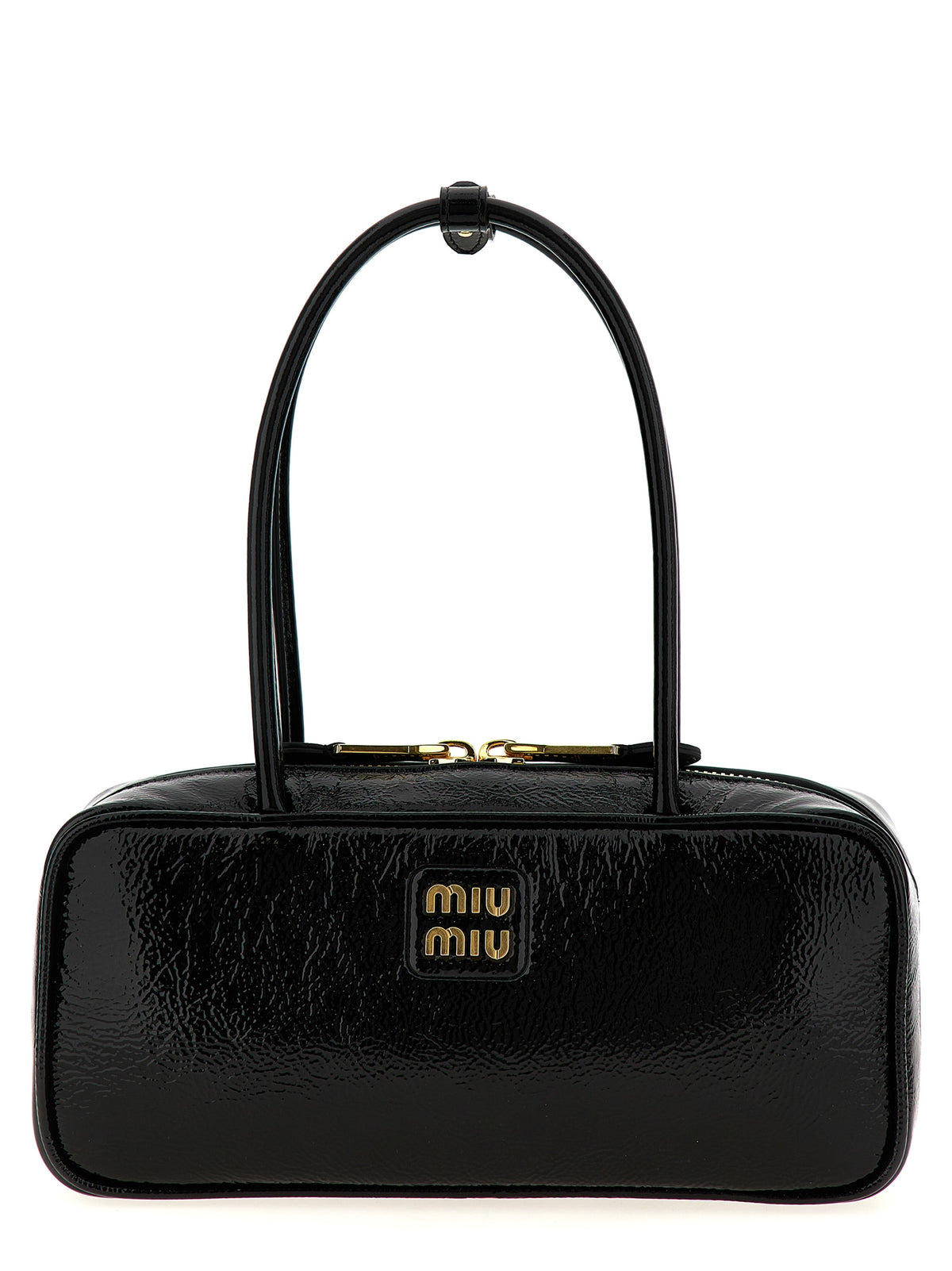 Miu Miu Handtasche aus schwarzem Lammleder