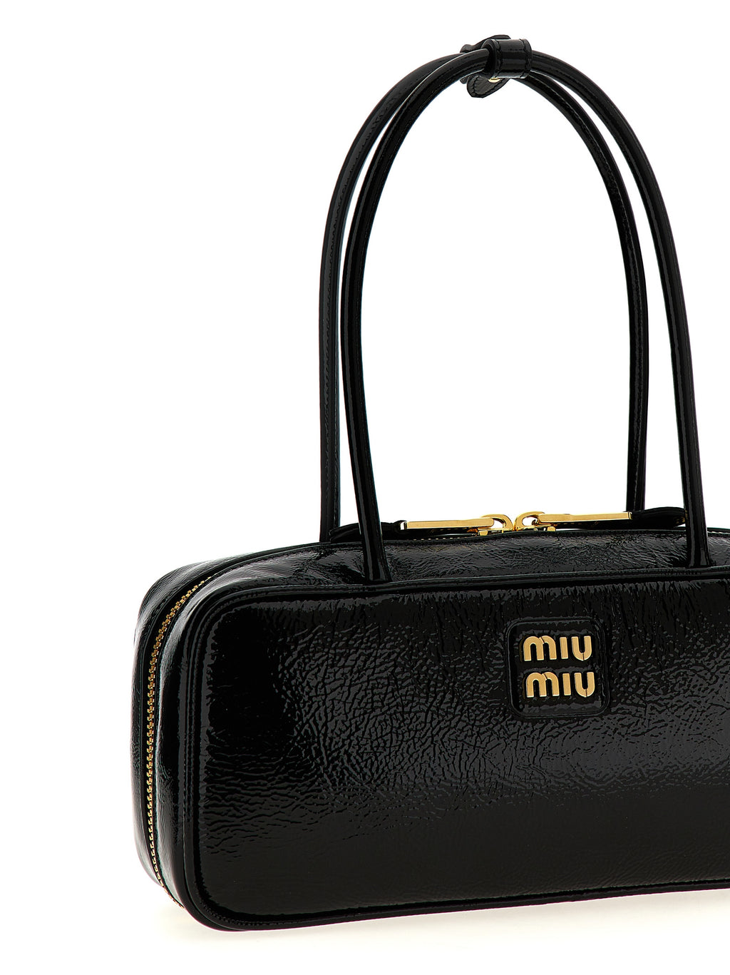 Miu Miu Handtasche aus schwarzem Lammleder