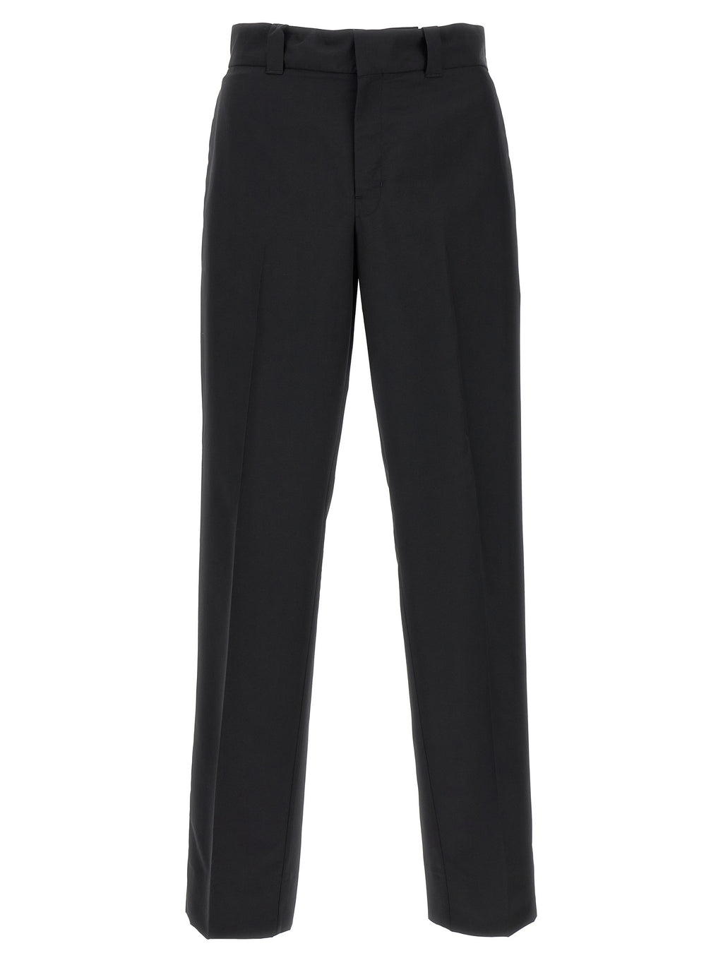 Prada Freizeithose aus schwarzer Schurwolle