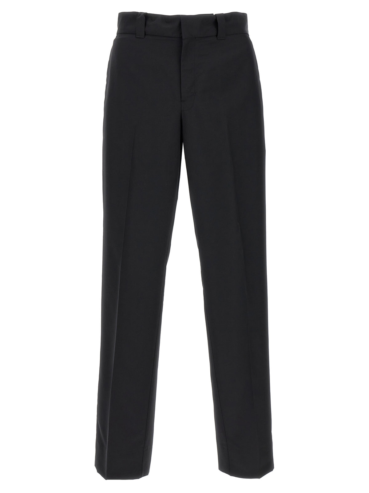 Prada Freizeithose aus schwarzer Schurwolle