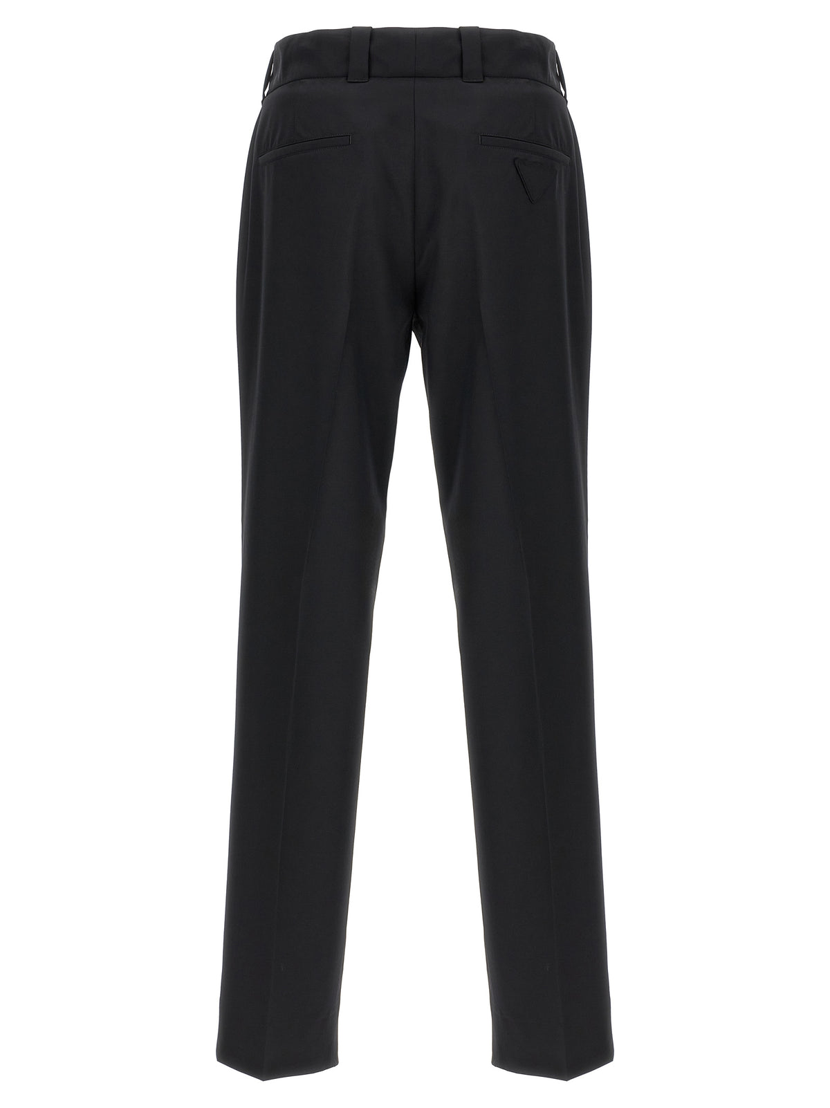 Prada Freizeithose aus schwarzer Schurwolle