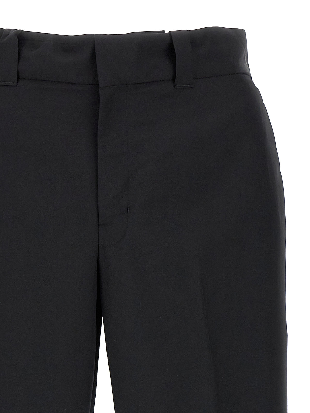 Prada Freizeithose aus schwarzer Schurwolle