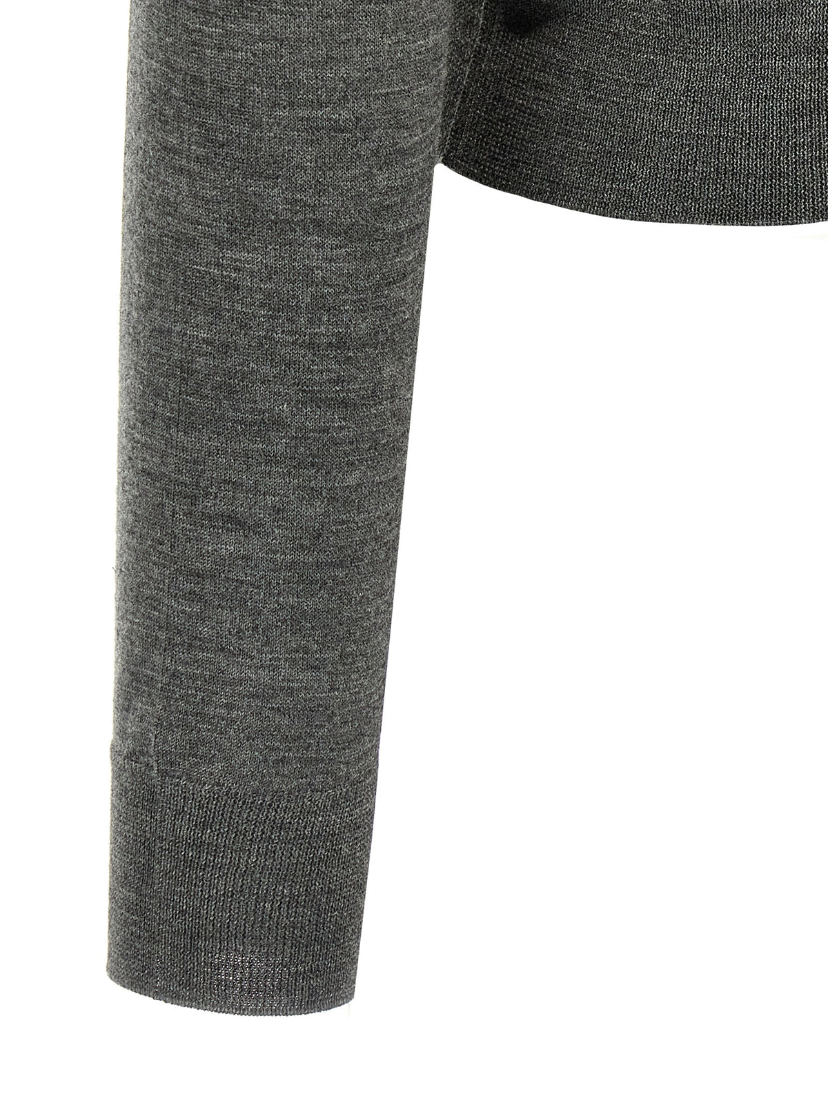 Prada Strickjacke aus grauer Schurwolle