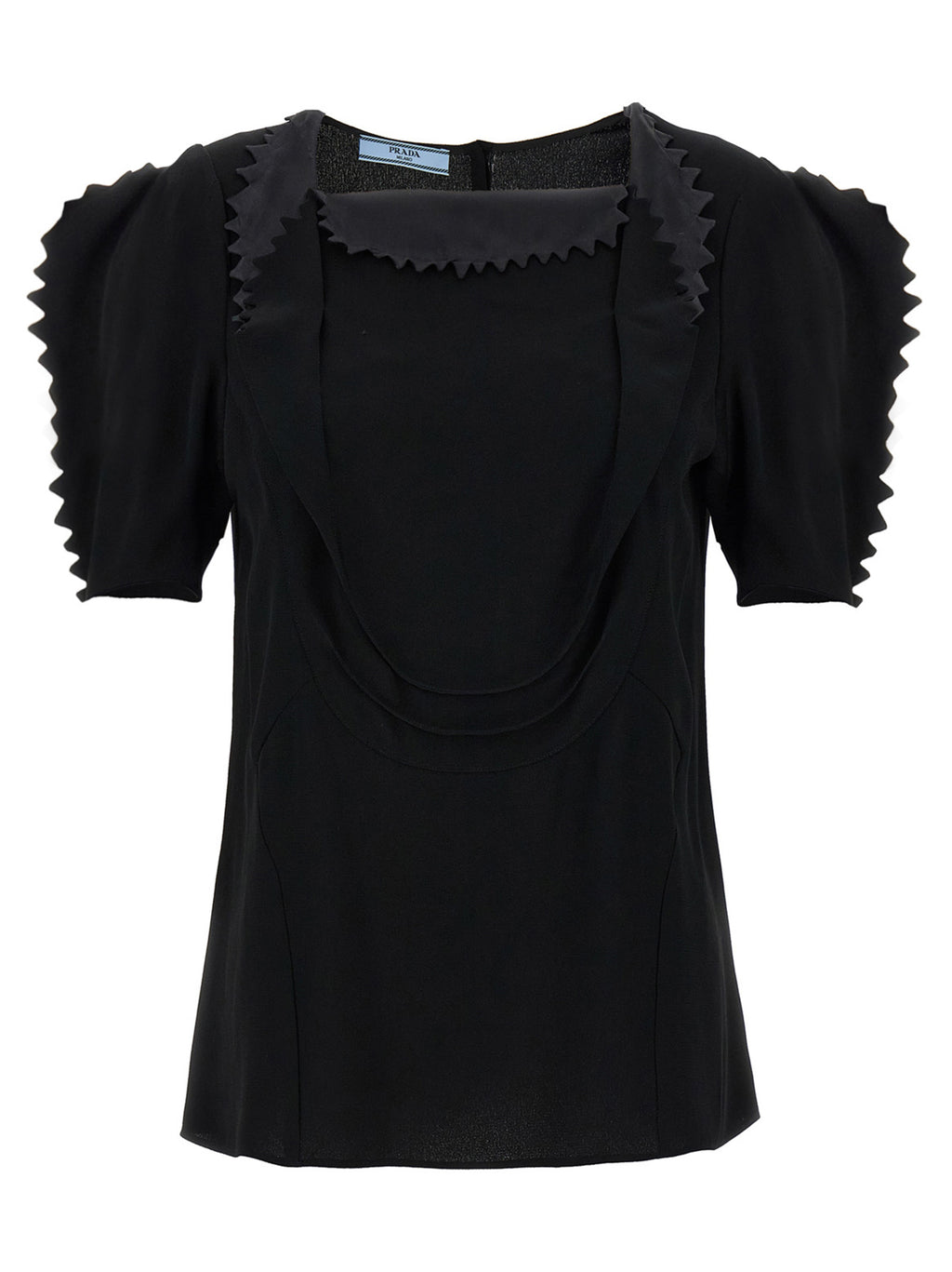 Prada Schwarze Viskose-Tanktops
