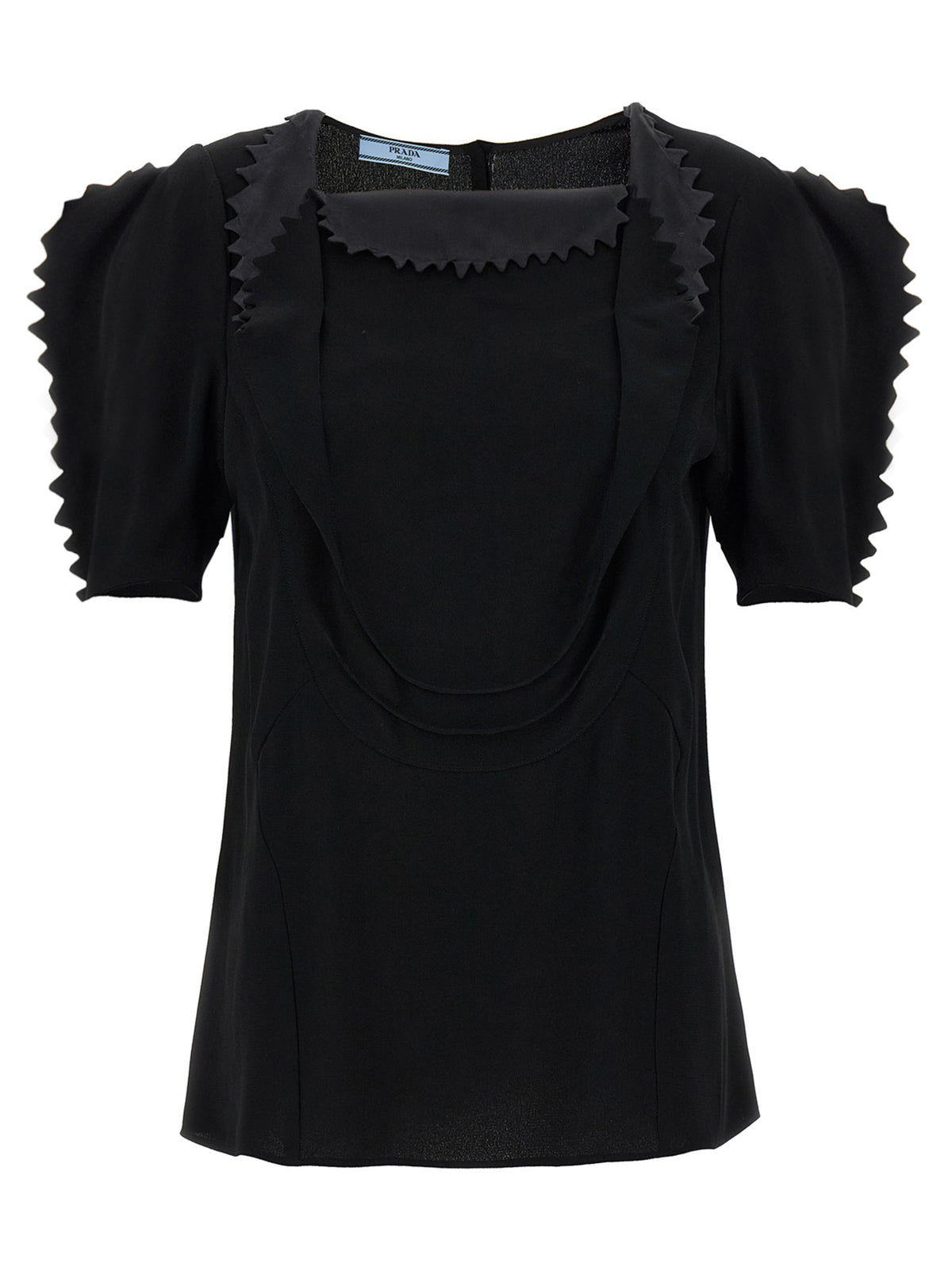 Prada Schwarze Viskose-Tanktops