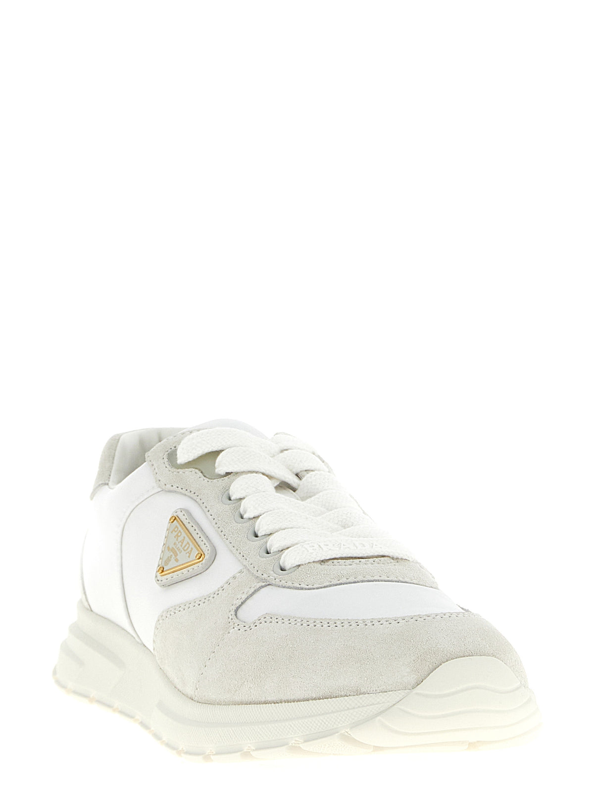 Prada Weiße Polyamid-Low-Top-Sneaker