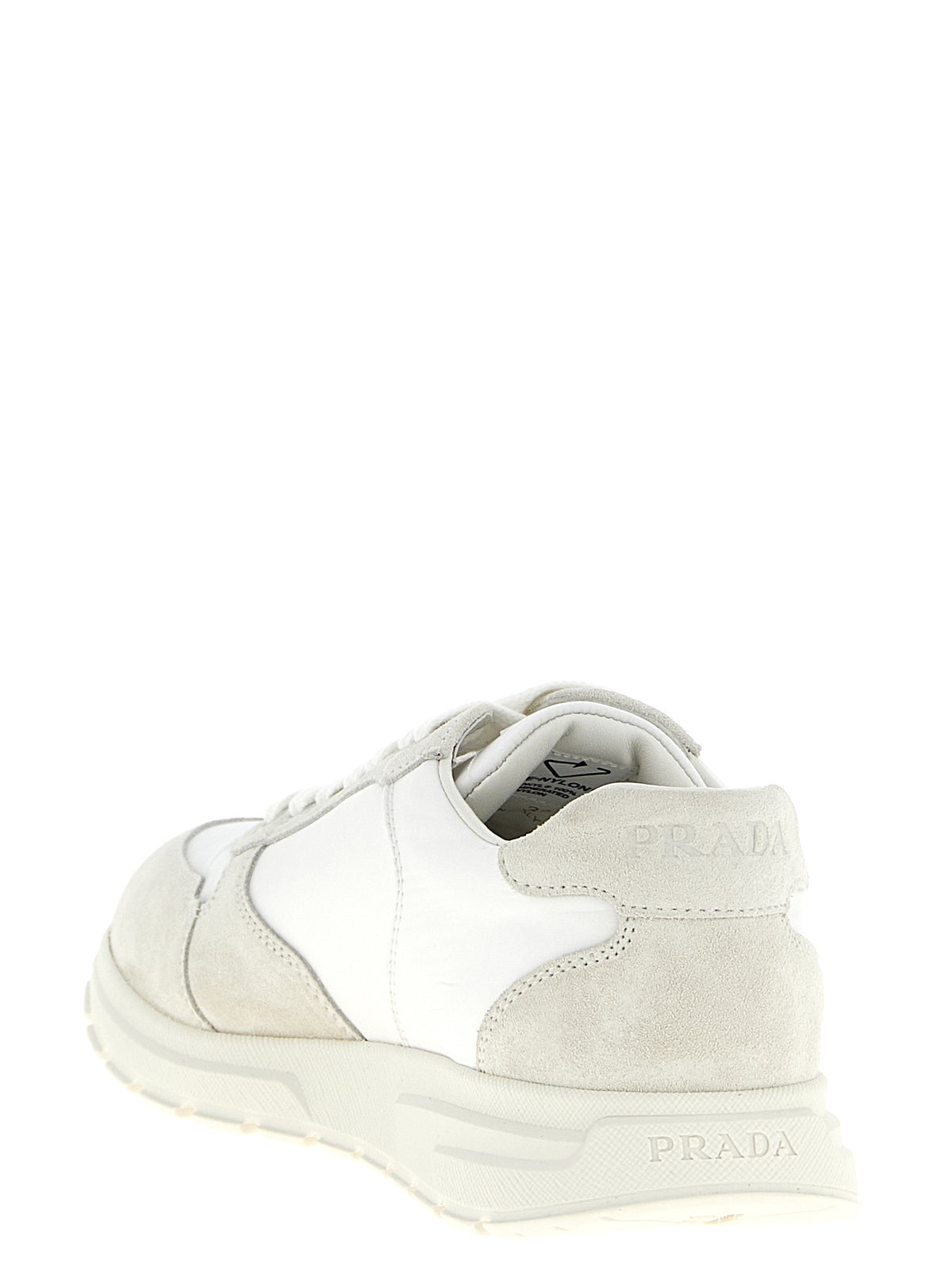 Prada Weiße Polyamid-Low-Top-Sneaker