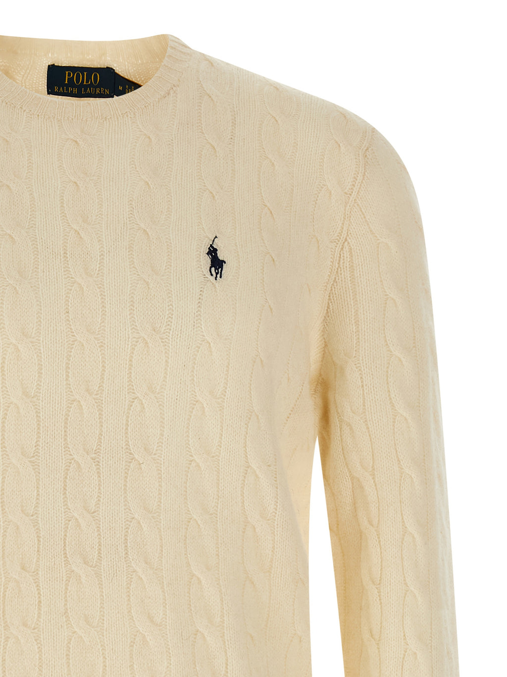 Polo Ralph Lauren Weißer Wollcardigan