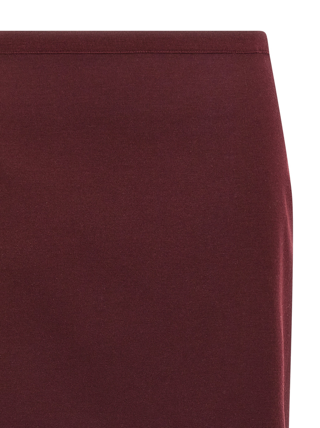 Miu Miu Bordeaux-Midirock aus Schurwolle