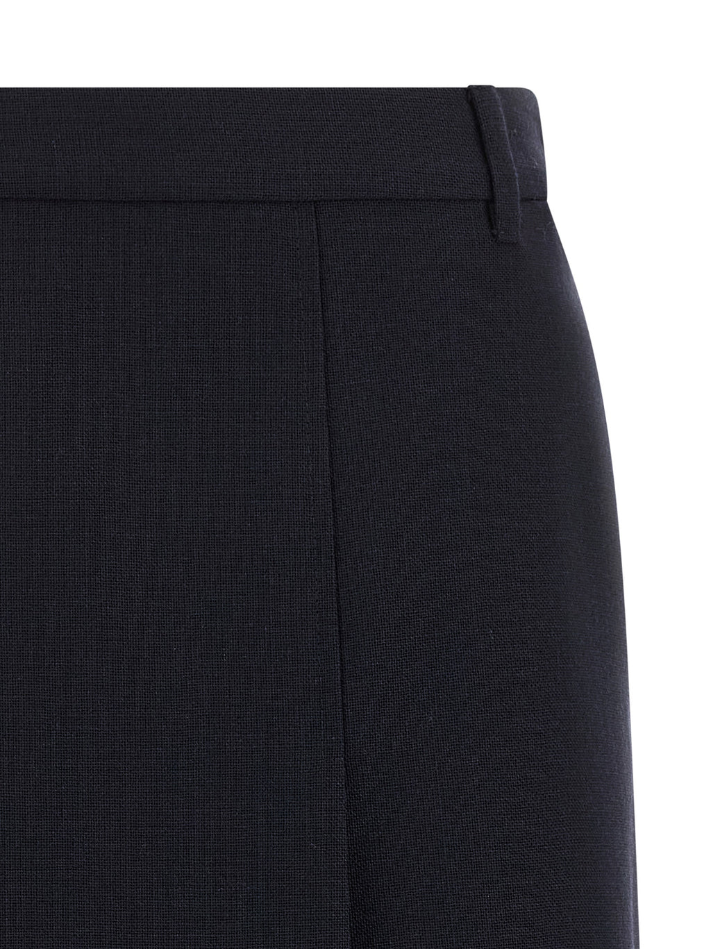 Prada Midirock aus blauer Schurwolle