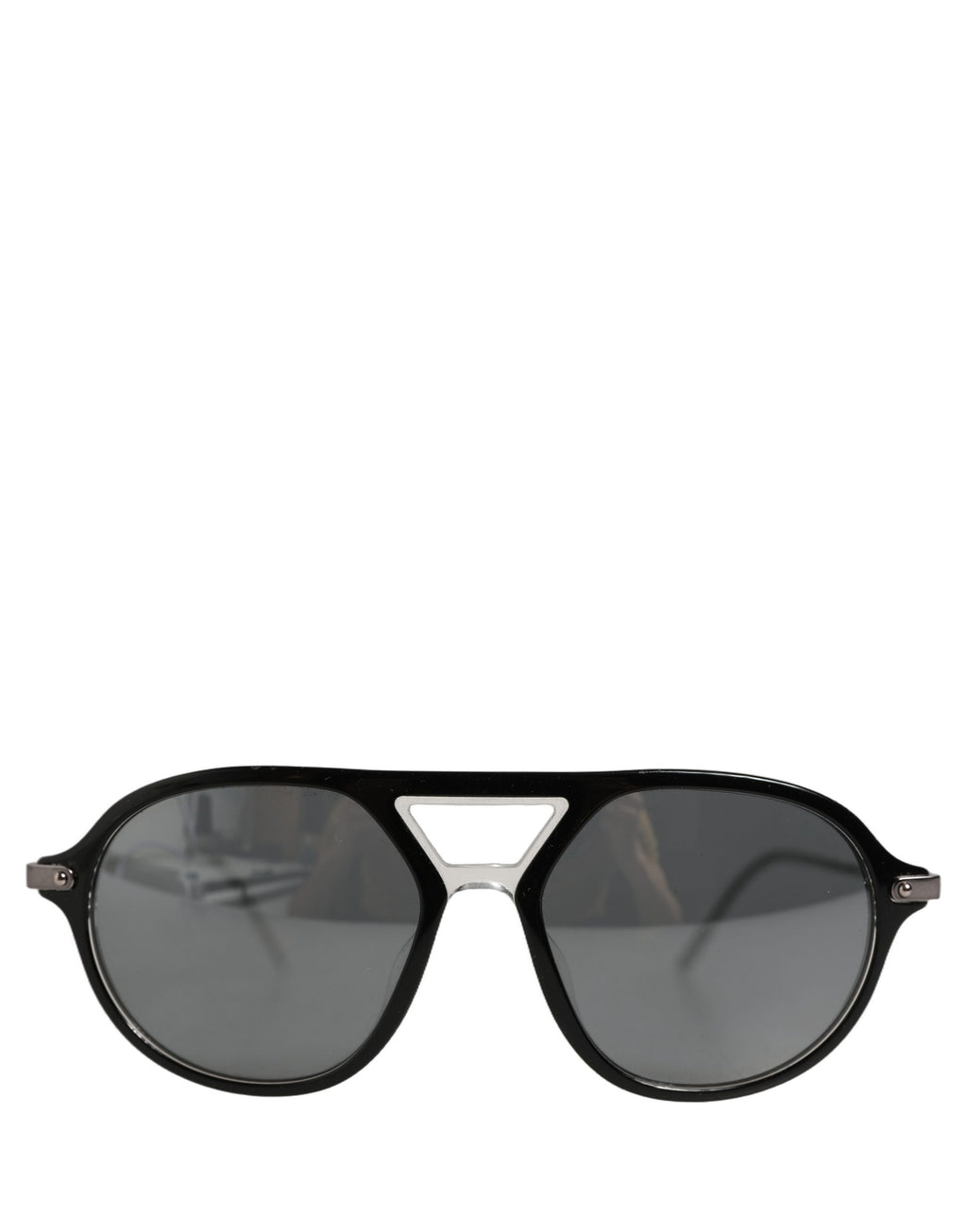 Dolce & Gabbana Sonnenbrille DG4343F mit Brückendetail und schwarzem Acetatrahmen