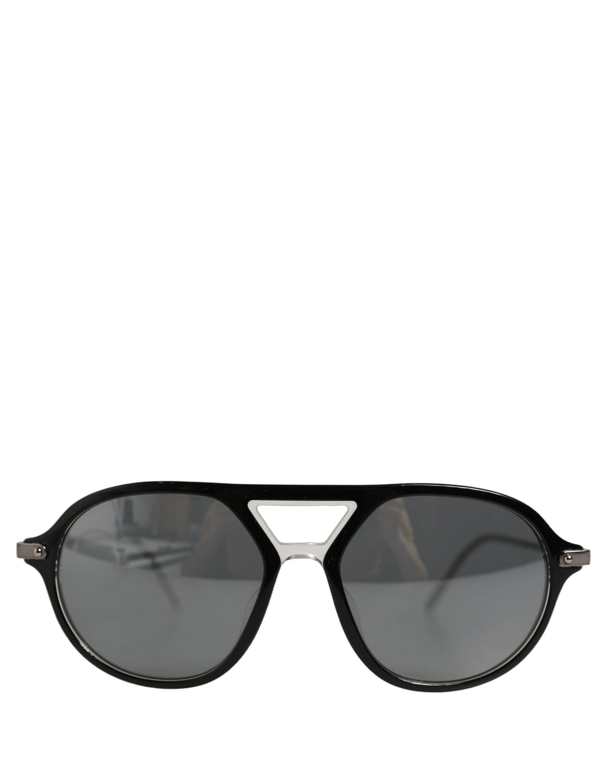 Dolce & Gabbana Sonnenbrille DG4343F mit Brückendetail und schwarzem Acetatrahmen