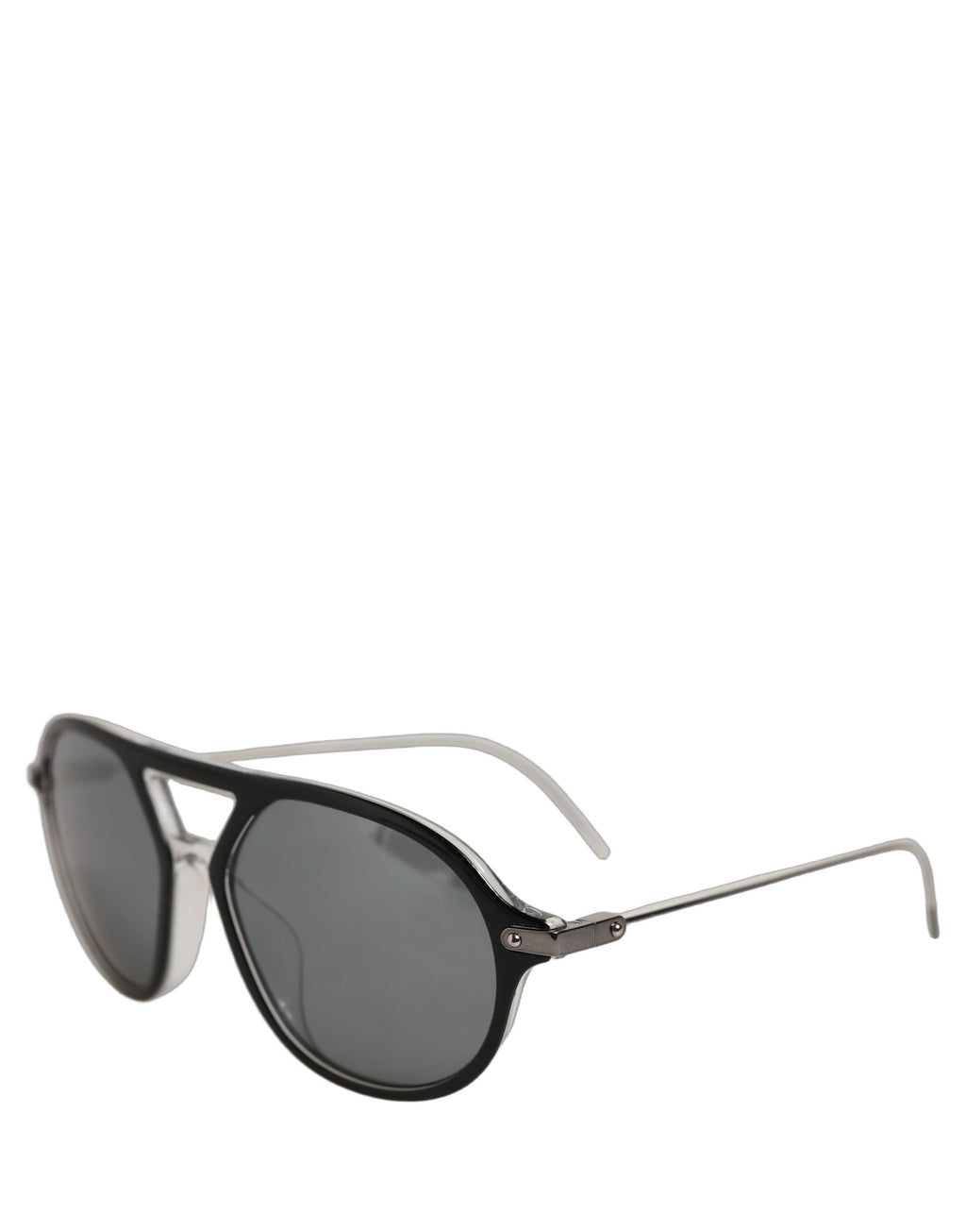 Dolce & Gabbana Sonnenbrille DG4343F mit Brückendetail und schwarzem Acetatrahmen