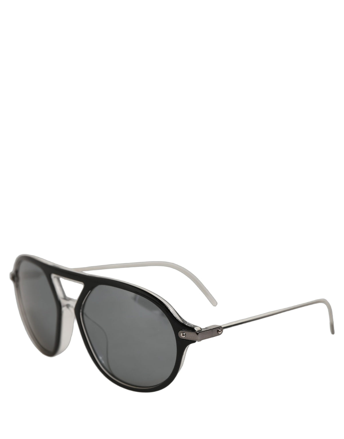 Dolce & Gabbana Sonnenbrille DG4343F mit Brückendetail und schwarzem Acetatrahmen